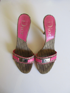 Dior Pink Monogram Heels (EU 36.5/ US 6.5)
