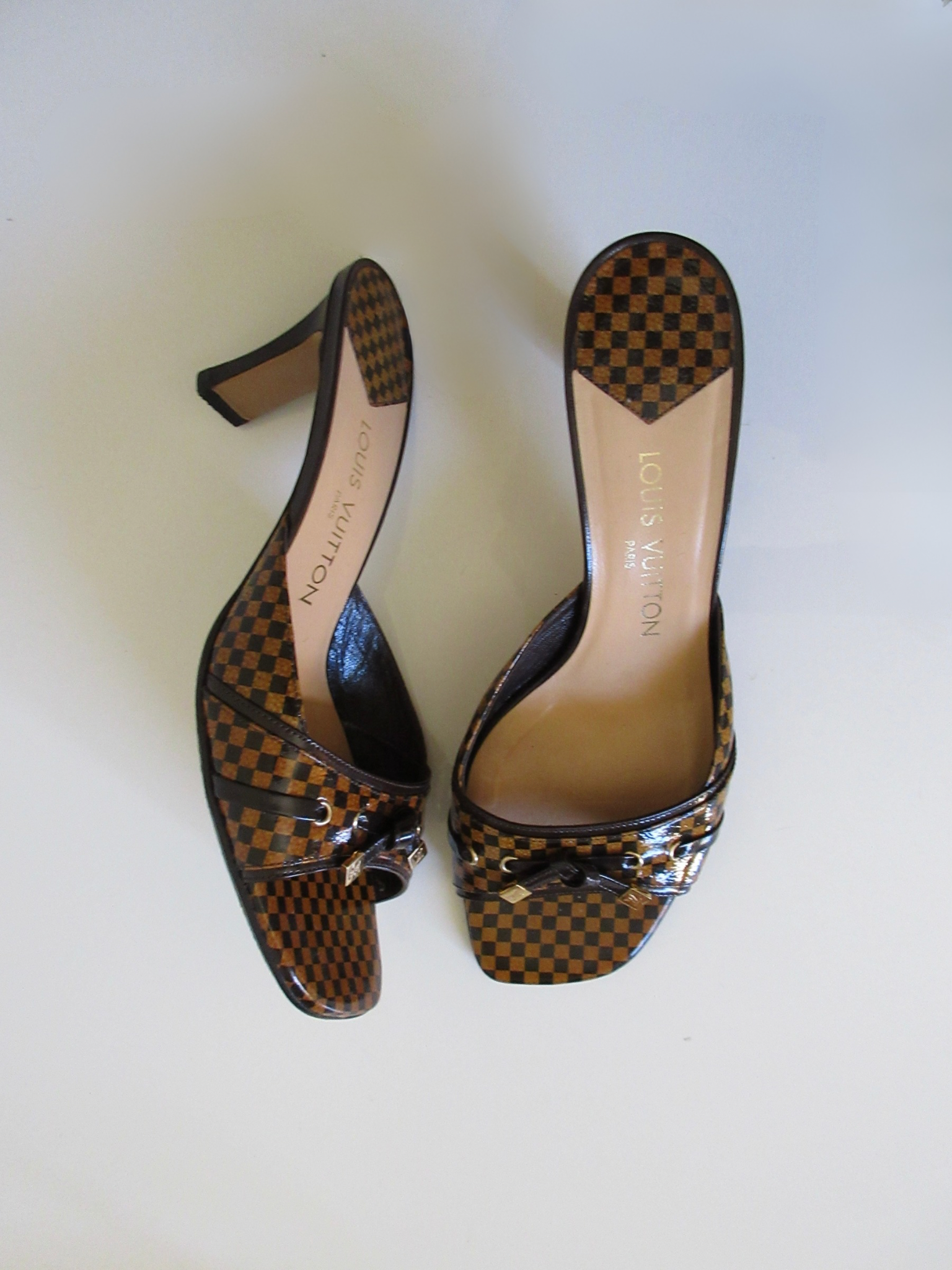Louis Vuitton Checker Damier Heels (39.5/ US 9)
