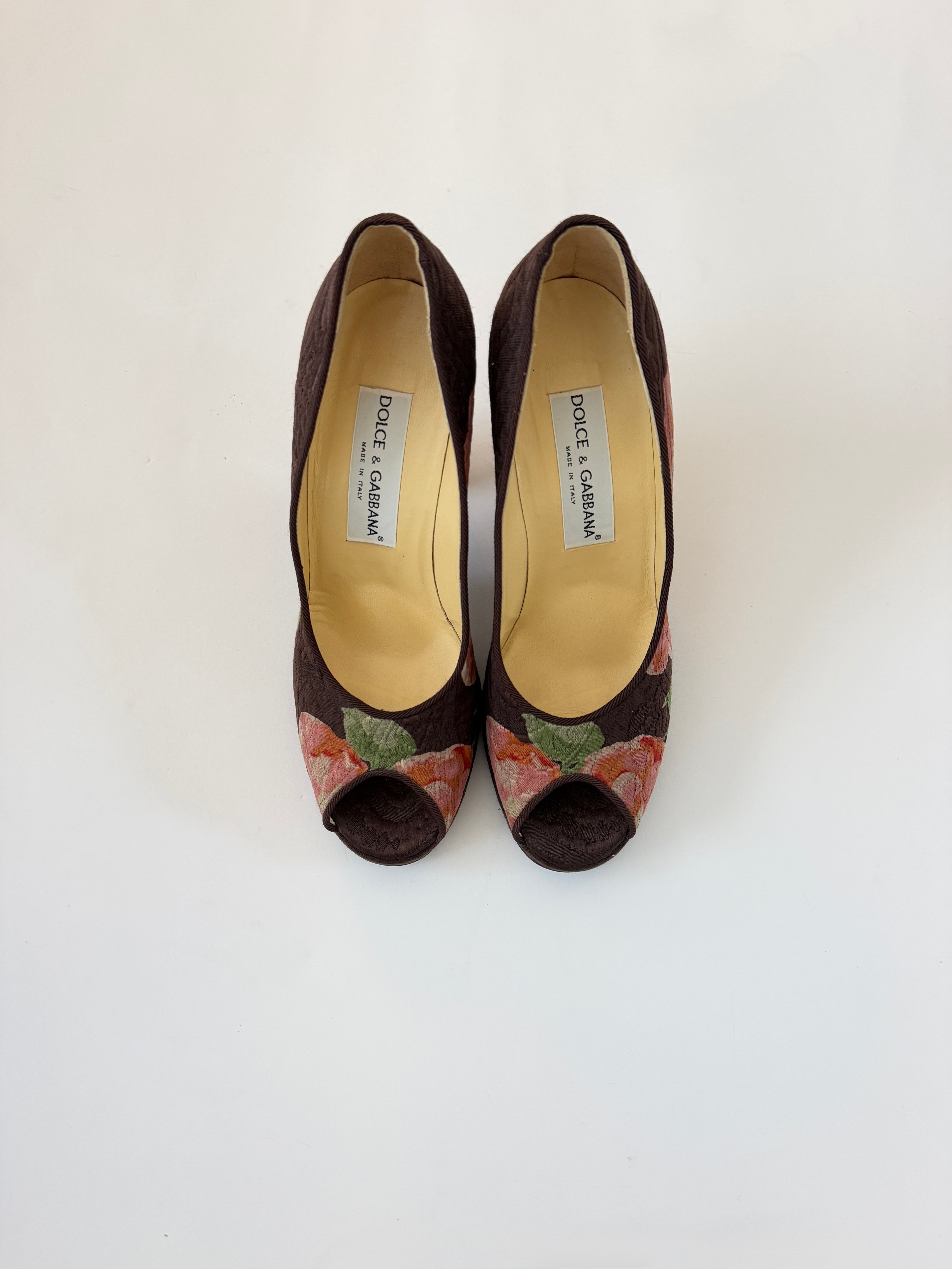 Dolce & Gabbana Rare Floral Print Pumps (EU 38.5/ US 8)