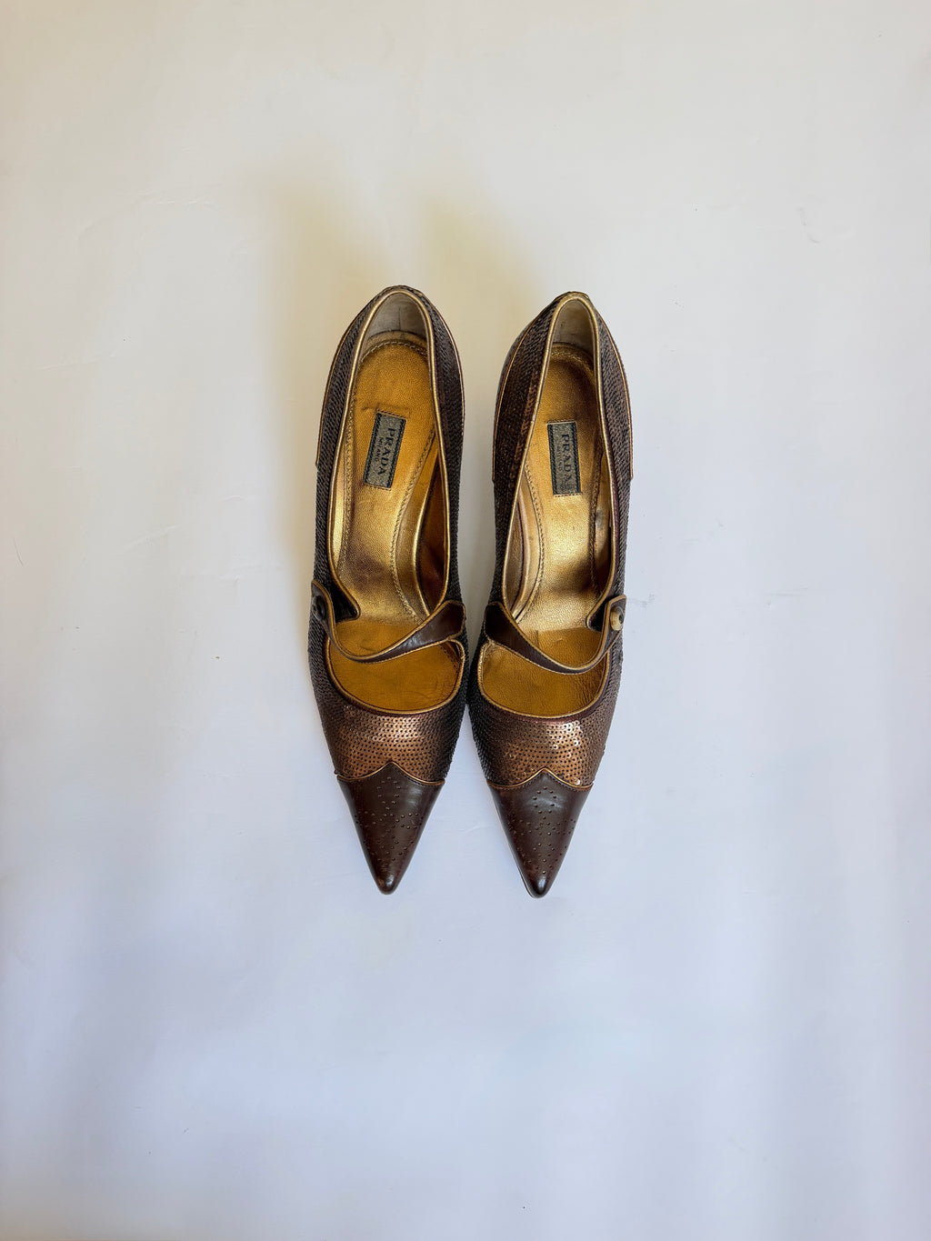 Prada Western Sequin Heels (EU 36/ US 6)
