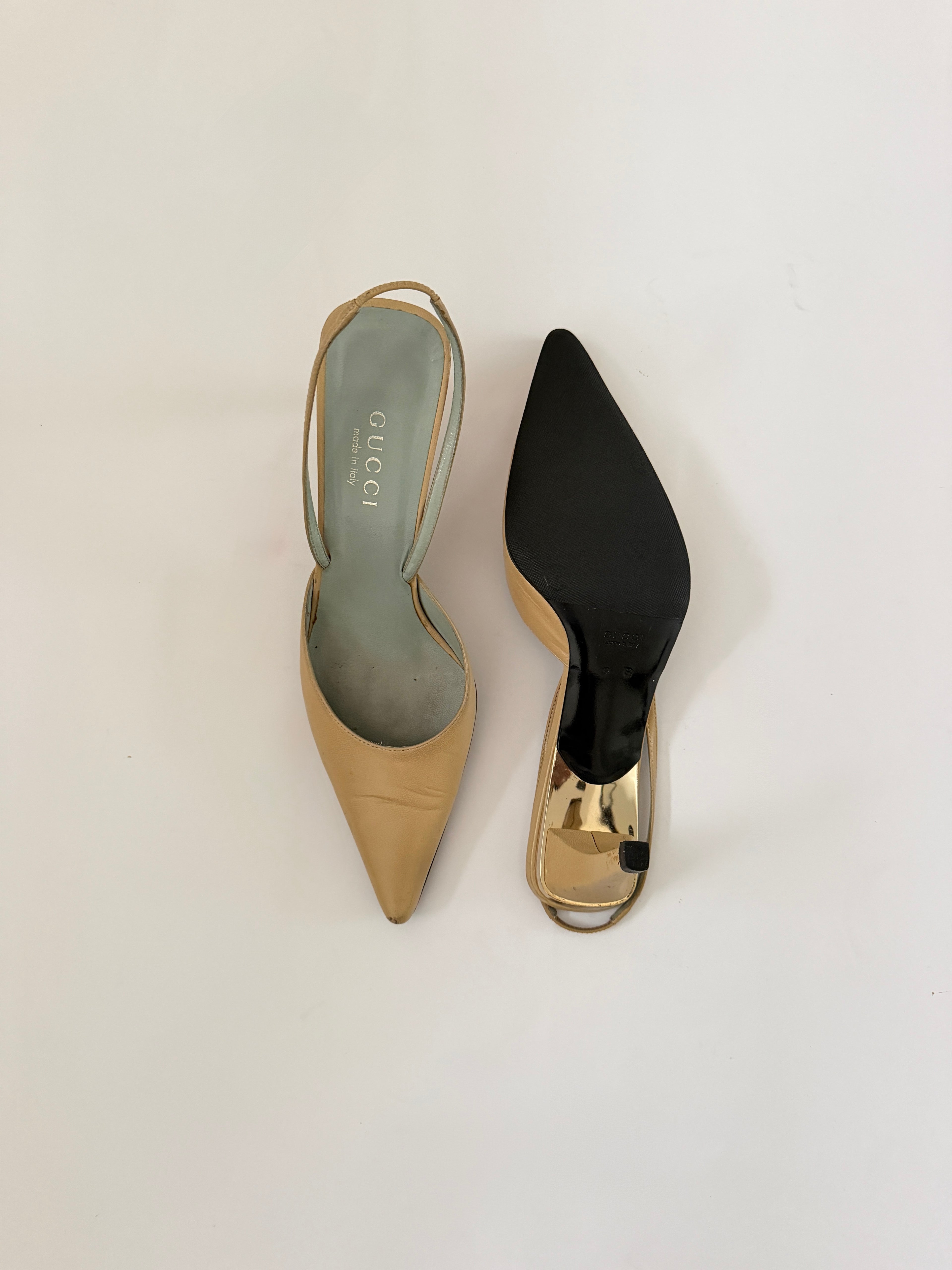 Gucci Cream Heels (EU 39/ US 9)