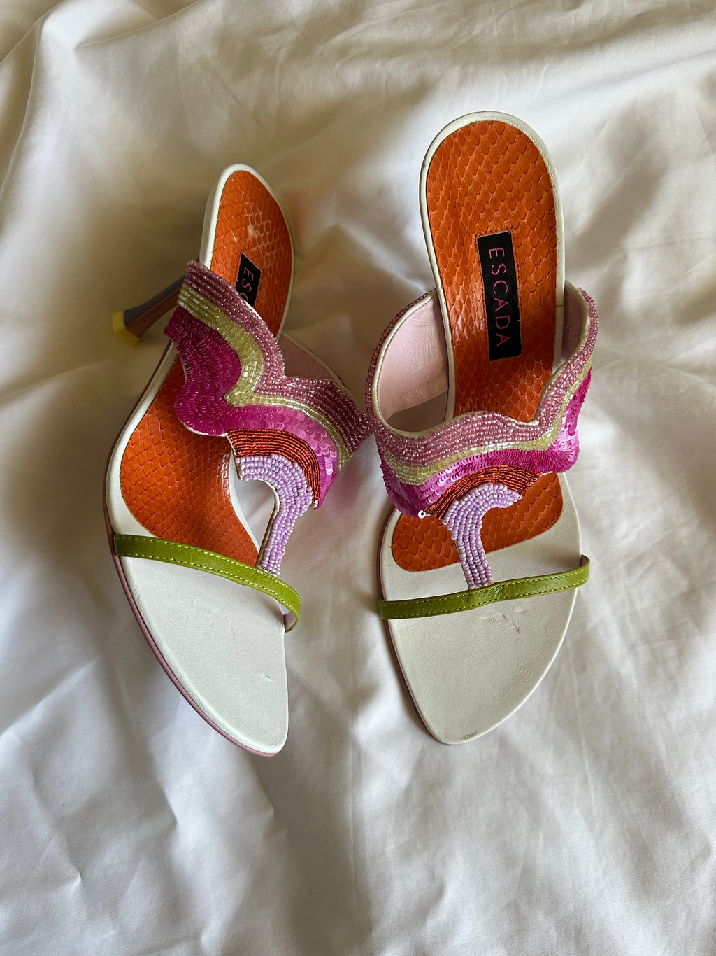 Escada Beaded/Sequin Pumps (EU 37/ US 7)