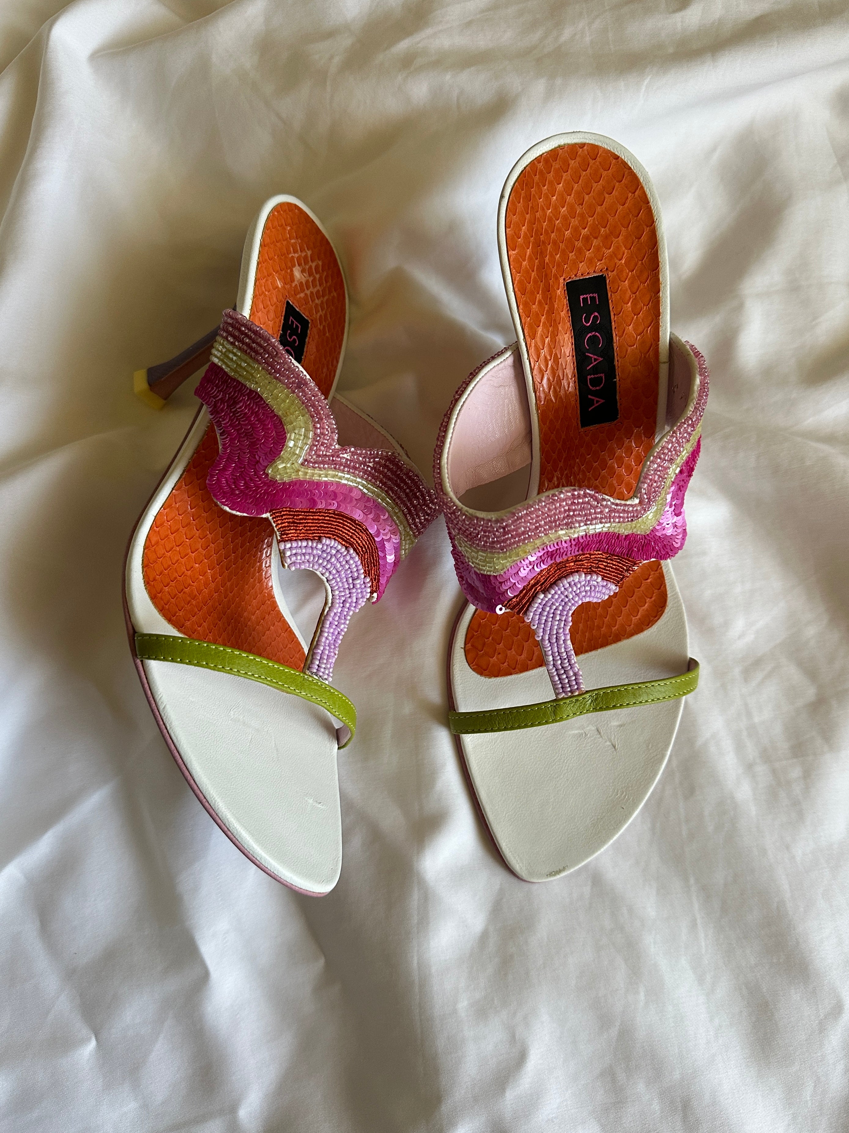 Escada Beaded/Sequin Pumps (EU 37/ US 7)