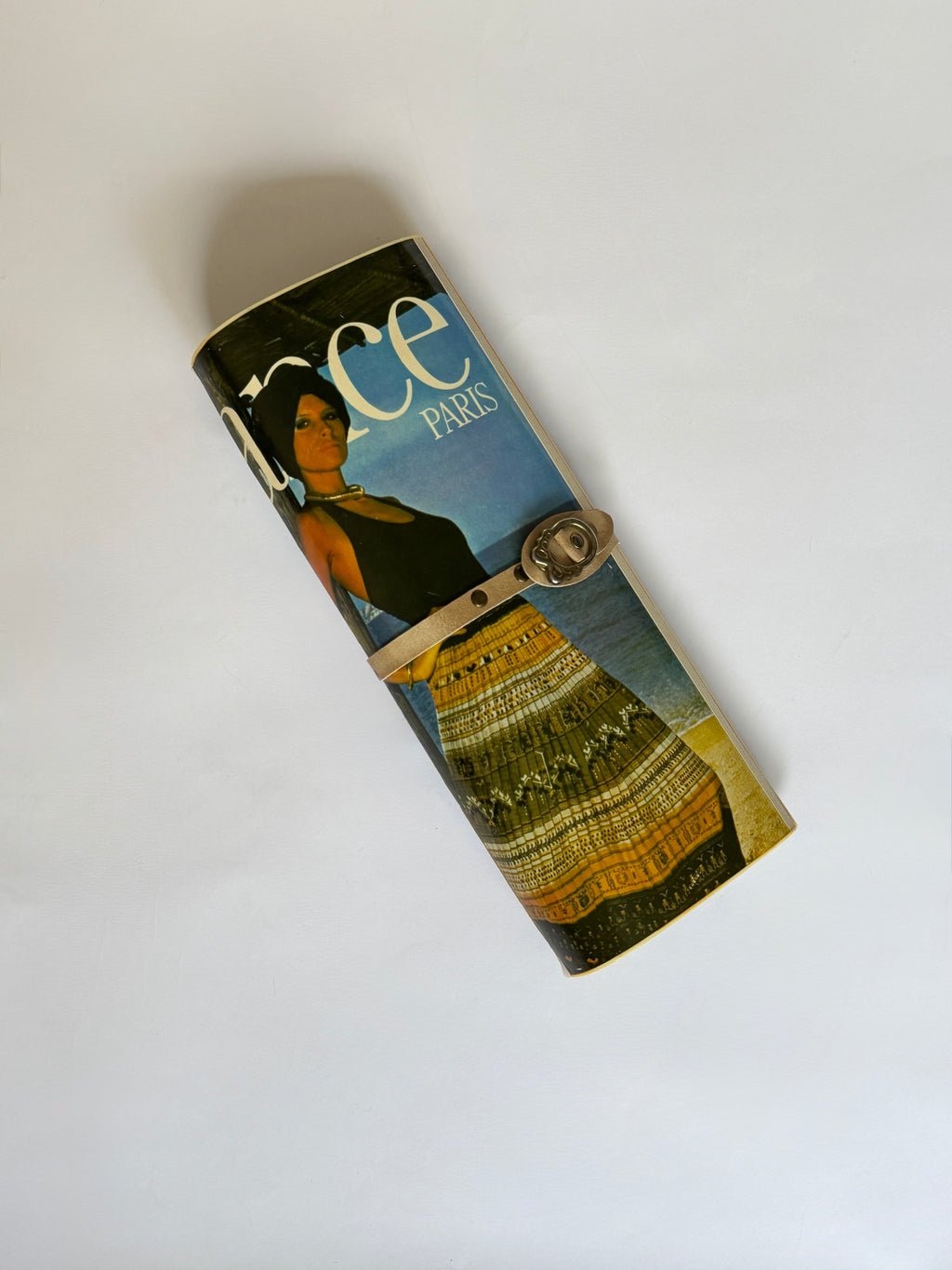 Vintage 1970s Parisian Magazine Clutch Purse