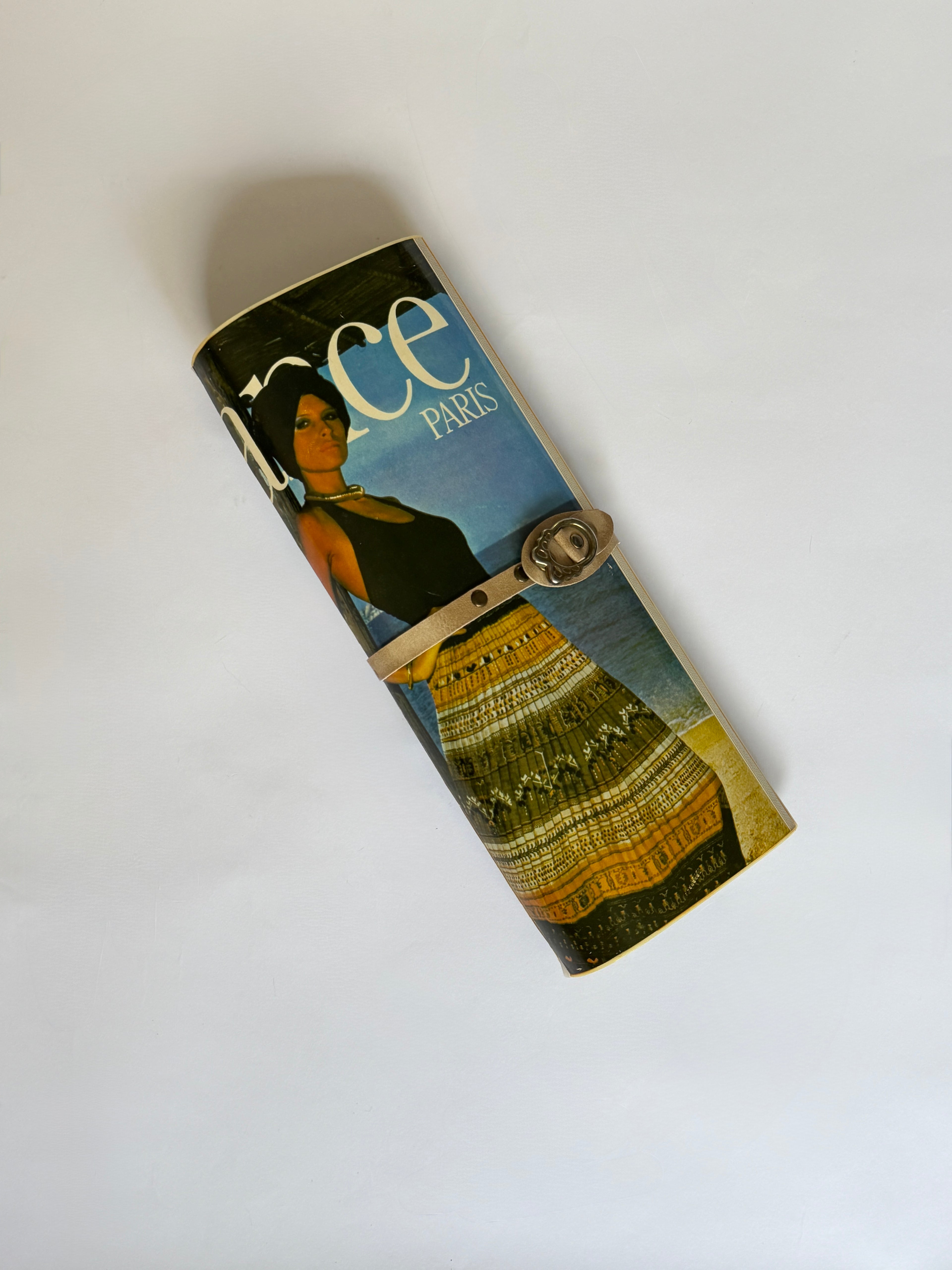 Vintage 1970s Parisian Magazine Clutch Purse