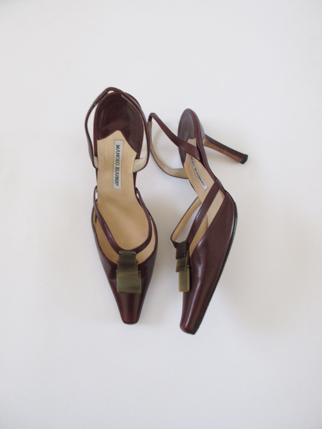 Manolo Blahnik Burgundy Heels (EU 40.5/ US 10)