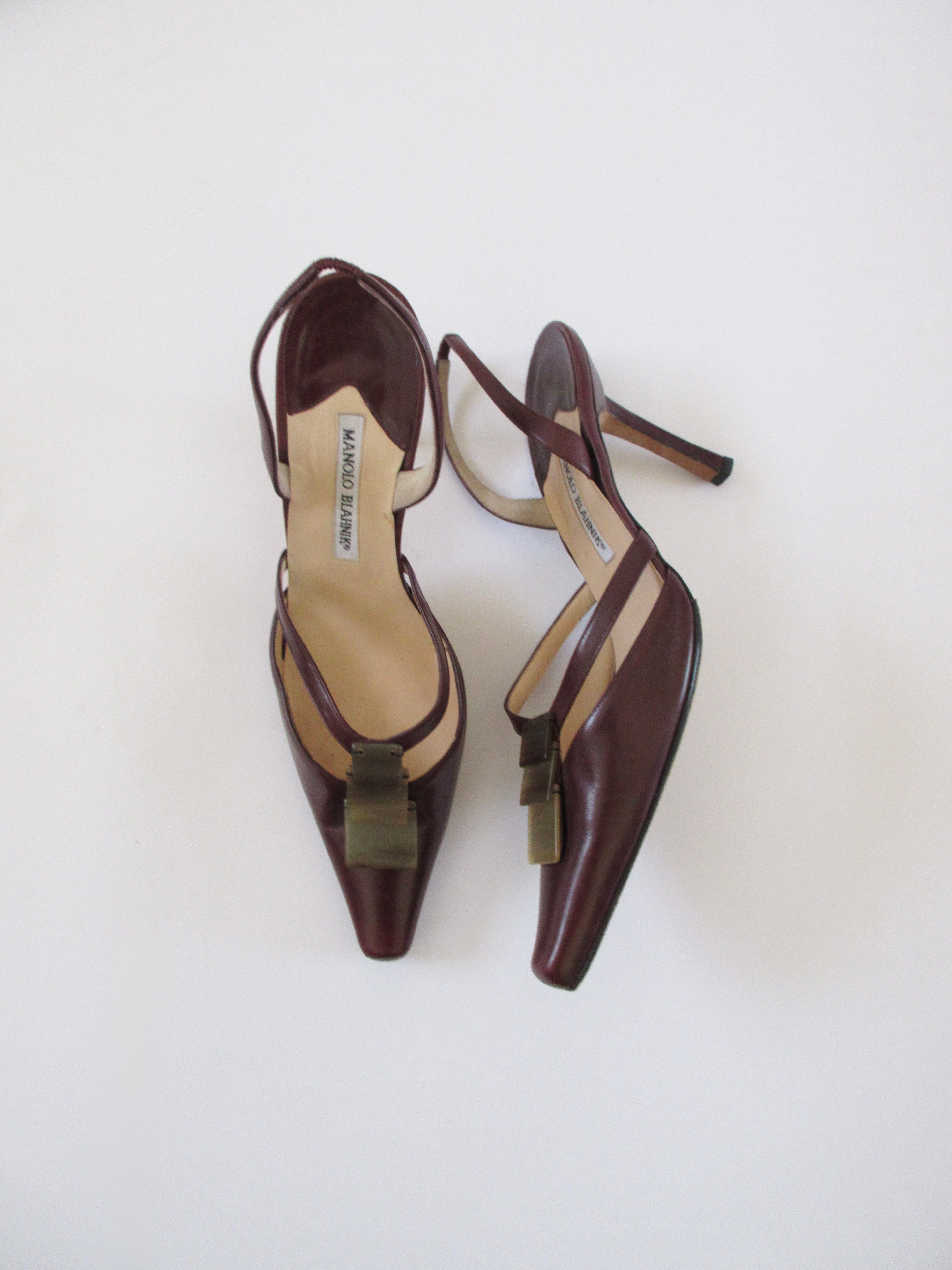 Manolo Blahnik Burgundy Heels (EU 40.5/ US 10)