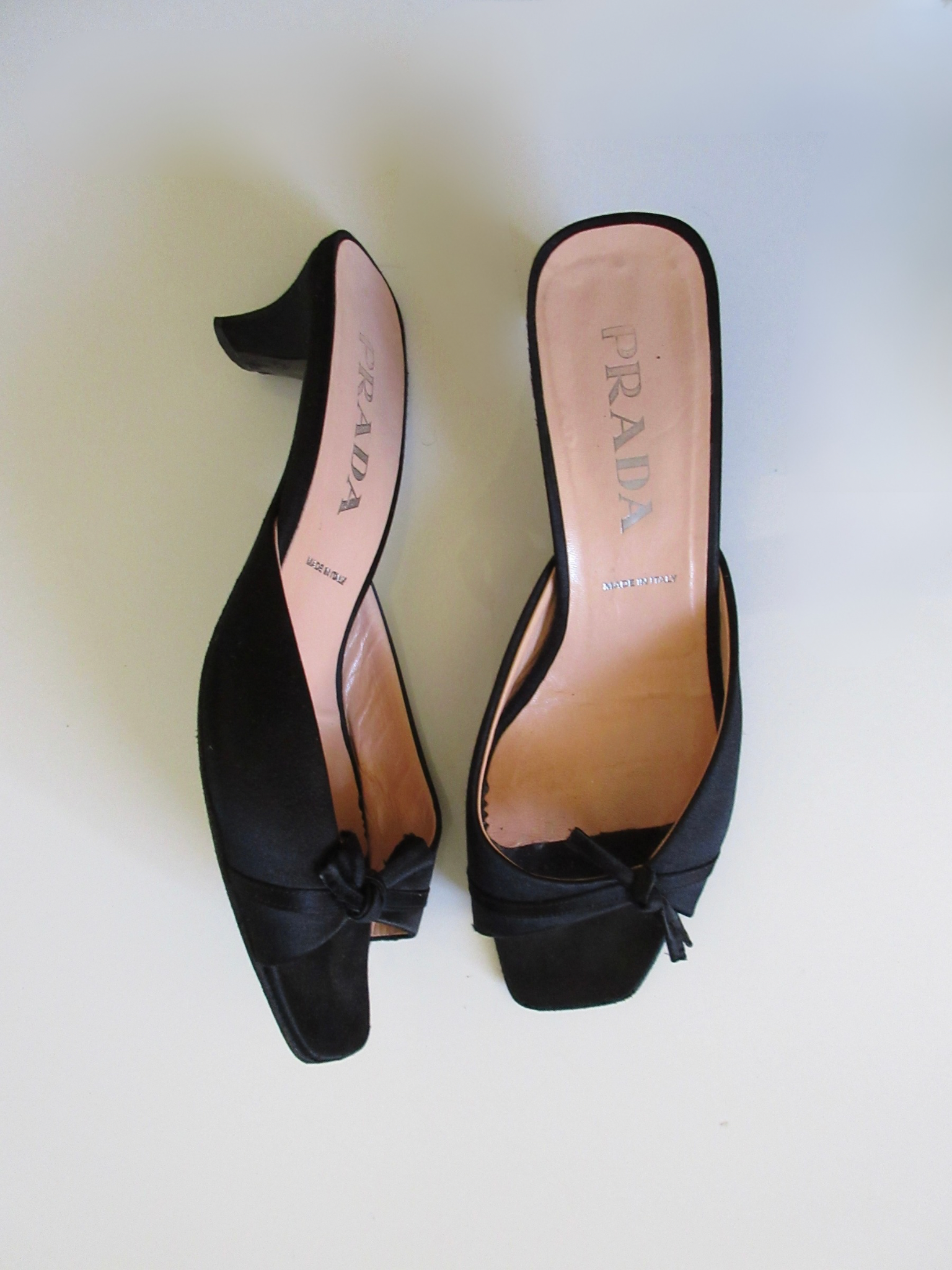 Prada Satin Kitten Heels (EU 37.5/ US 7)
