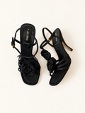 Miu Miu Black Floral Heels (EU 37/ US 6.5)