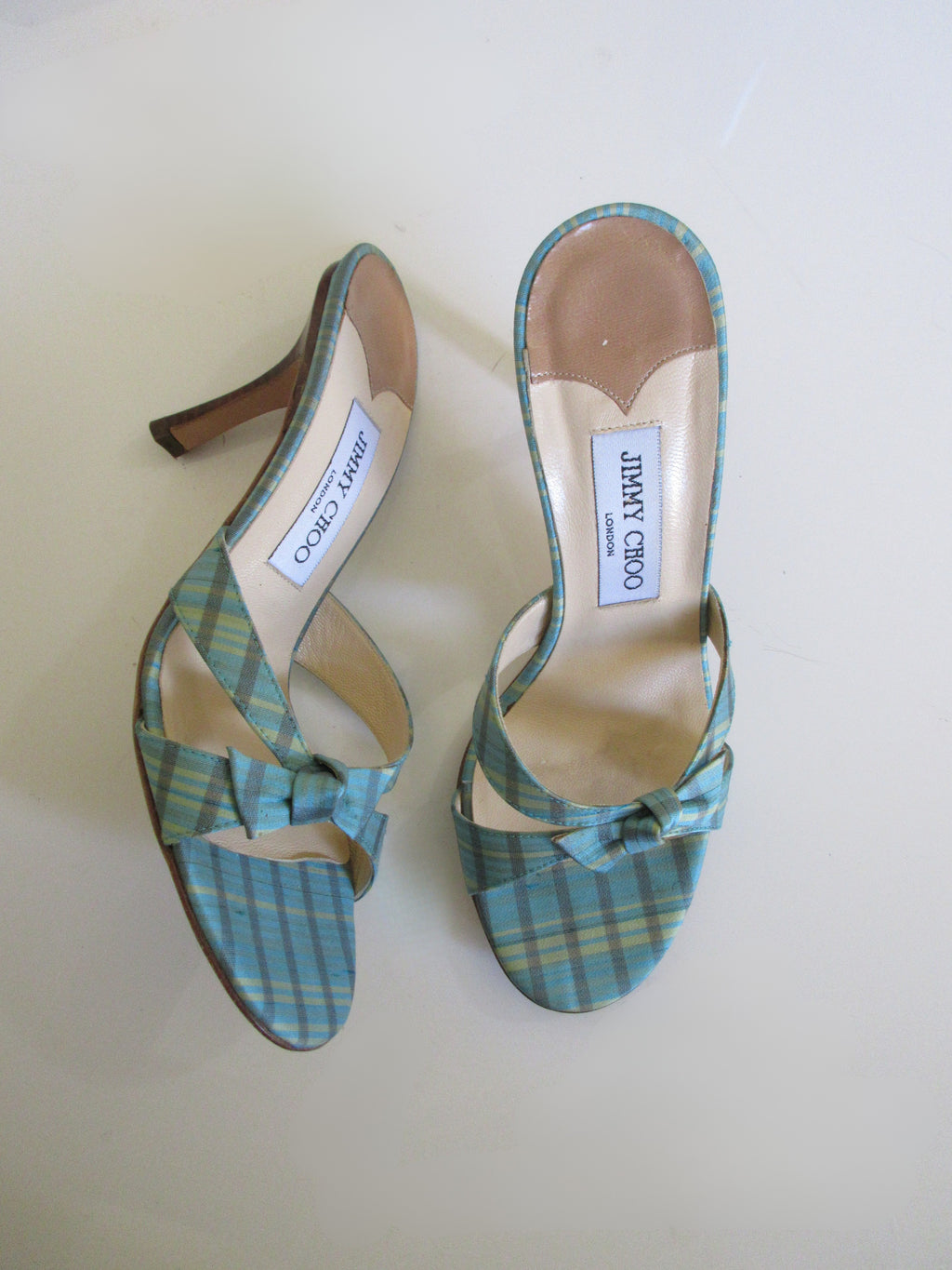 Jimmy Choo Plaid Heels (EU 37/ US 6.5)