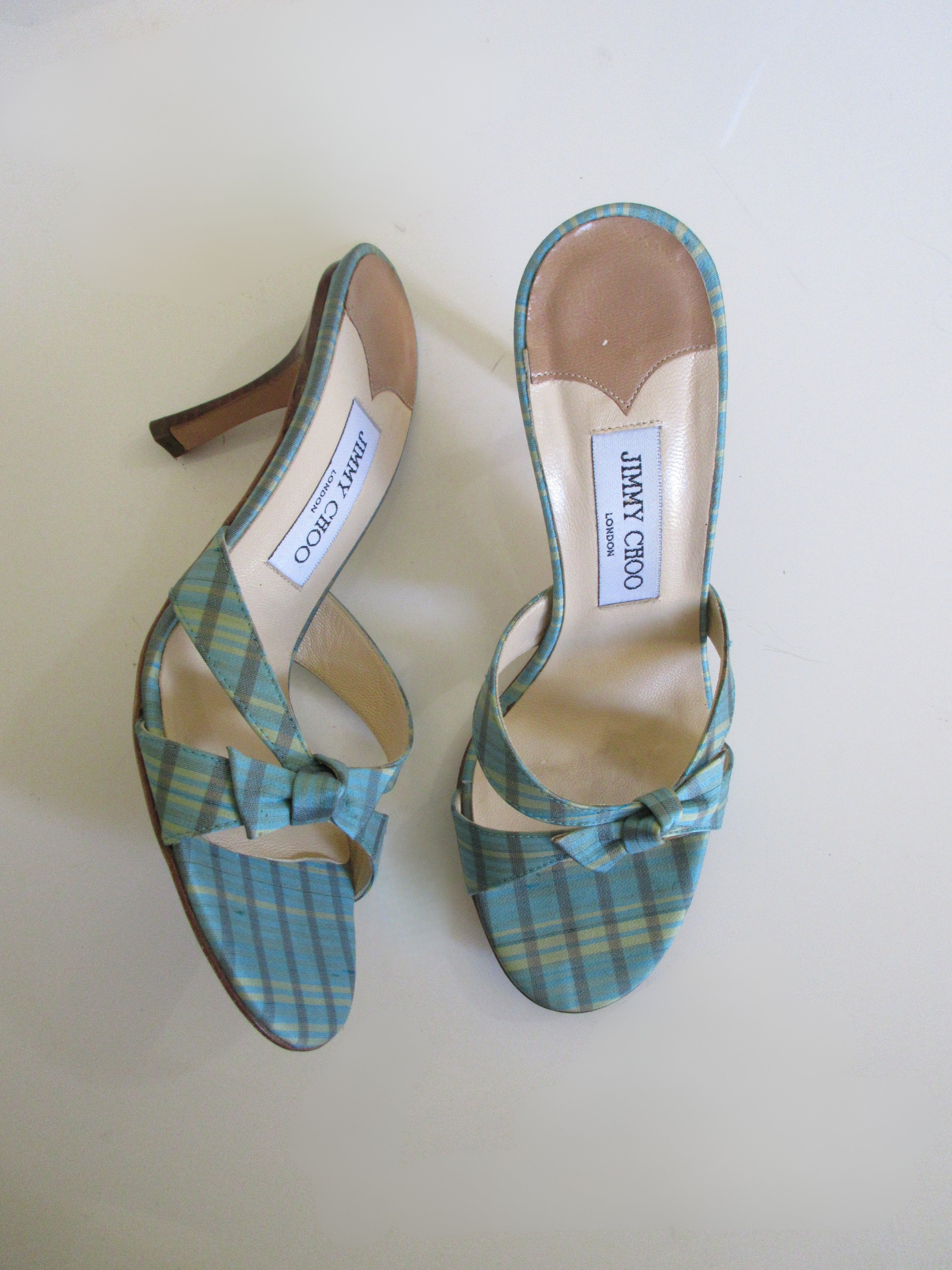 Jimmy Choo Plaid Heels (EU 37/ US 6.5)