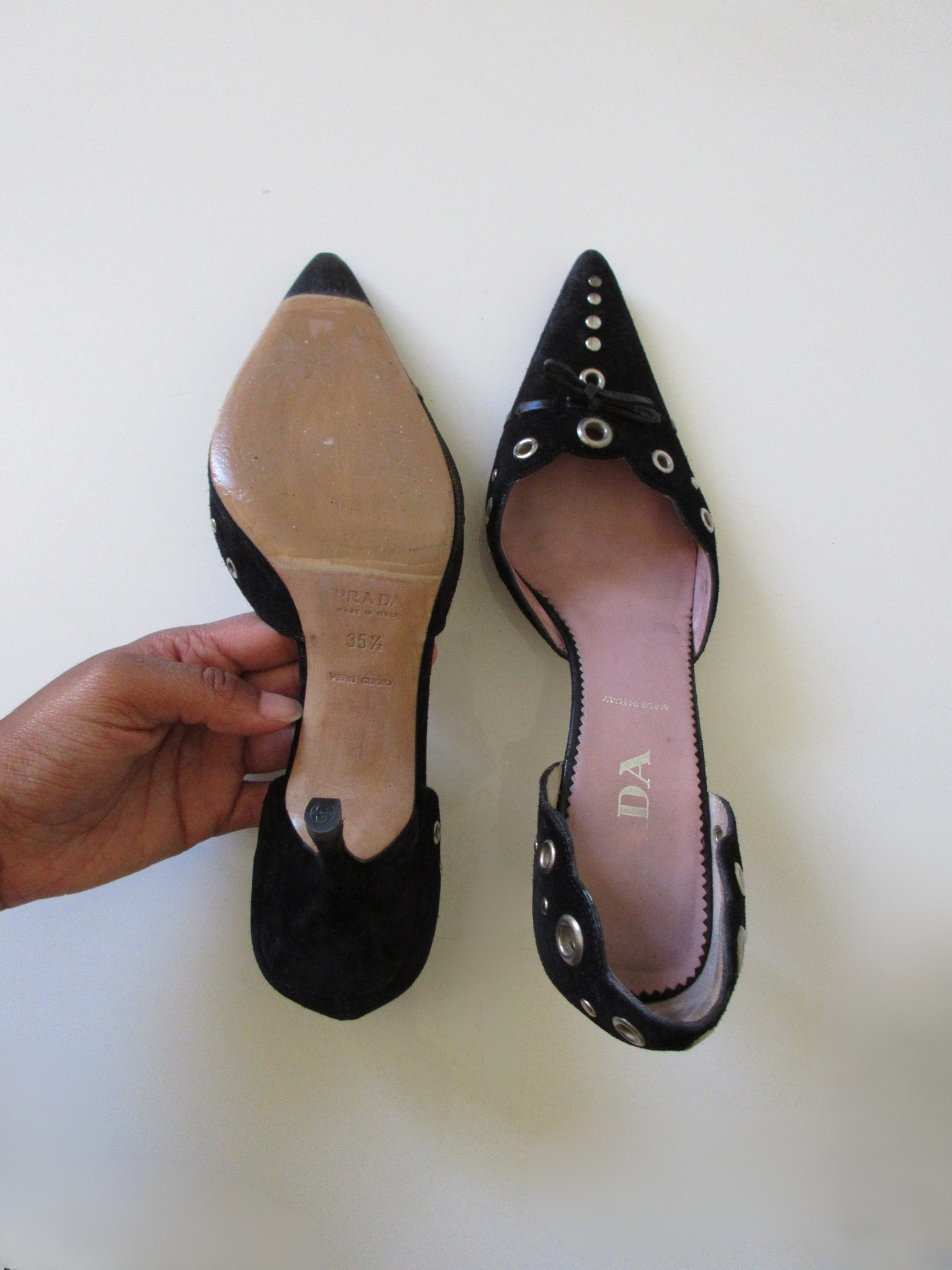 Prada Vintage Eyelet Heels (EU 35.5/ US 5)
