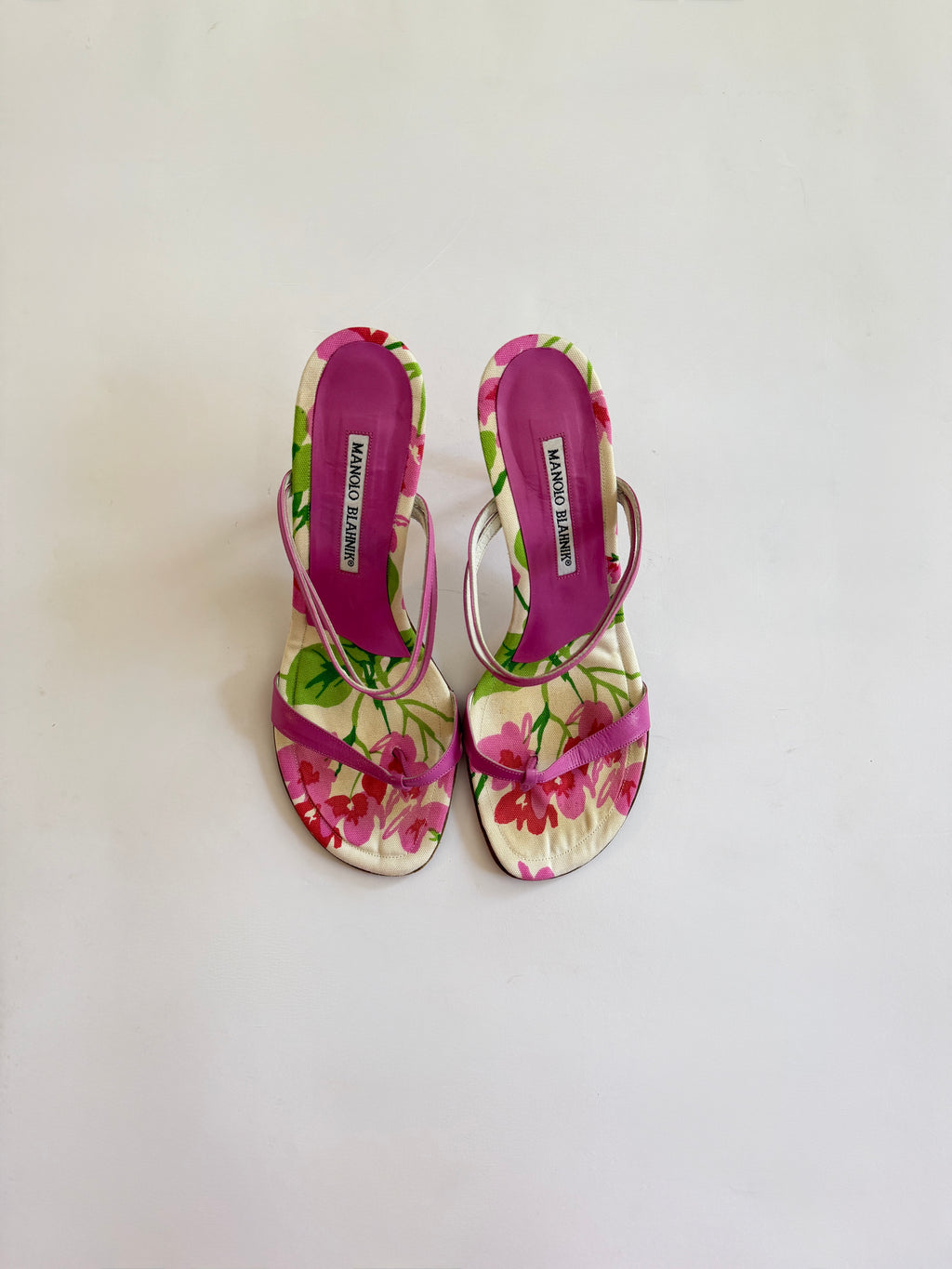 Manolo Blahnik Floral heels (EU 39/ US 8.5)