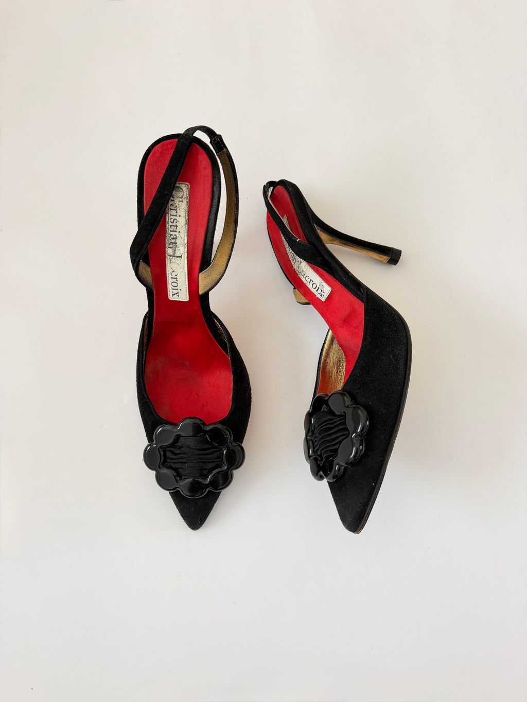 Christian Lacroix Black Heels (EU 38/ US 7.5)