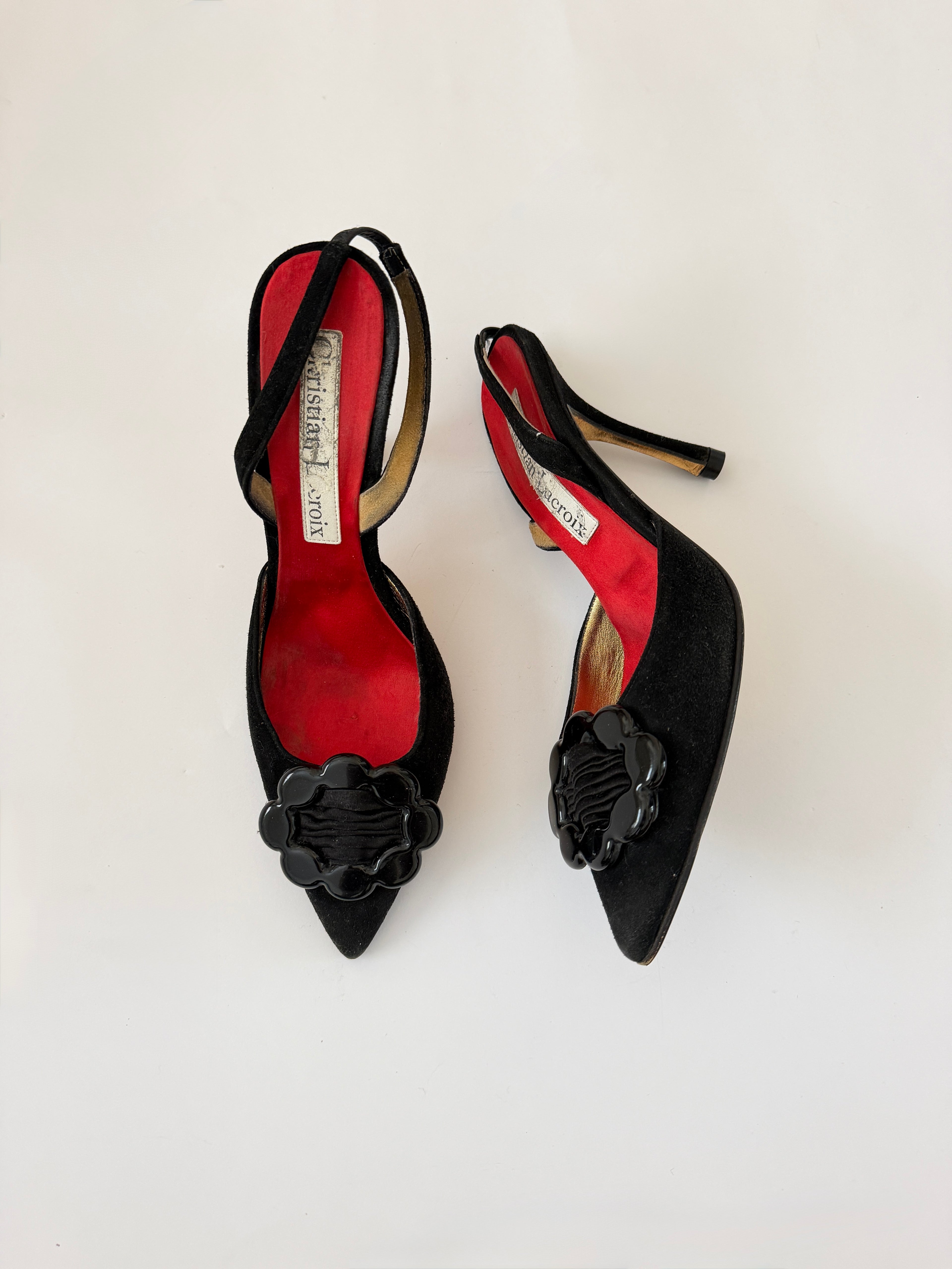 Christian Lacroix Black Heels (EU 38/ US 7.5)