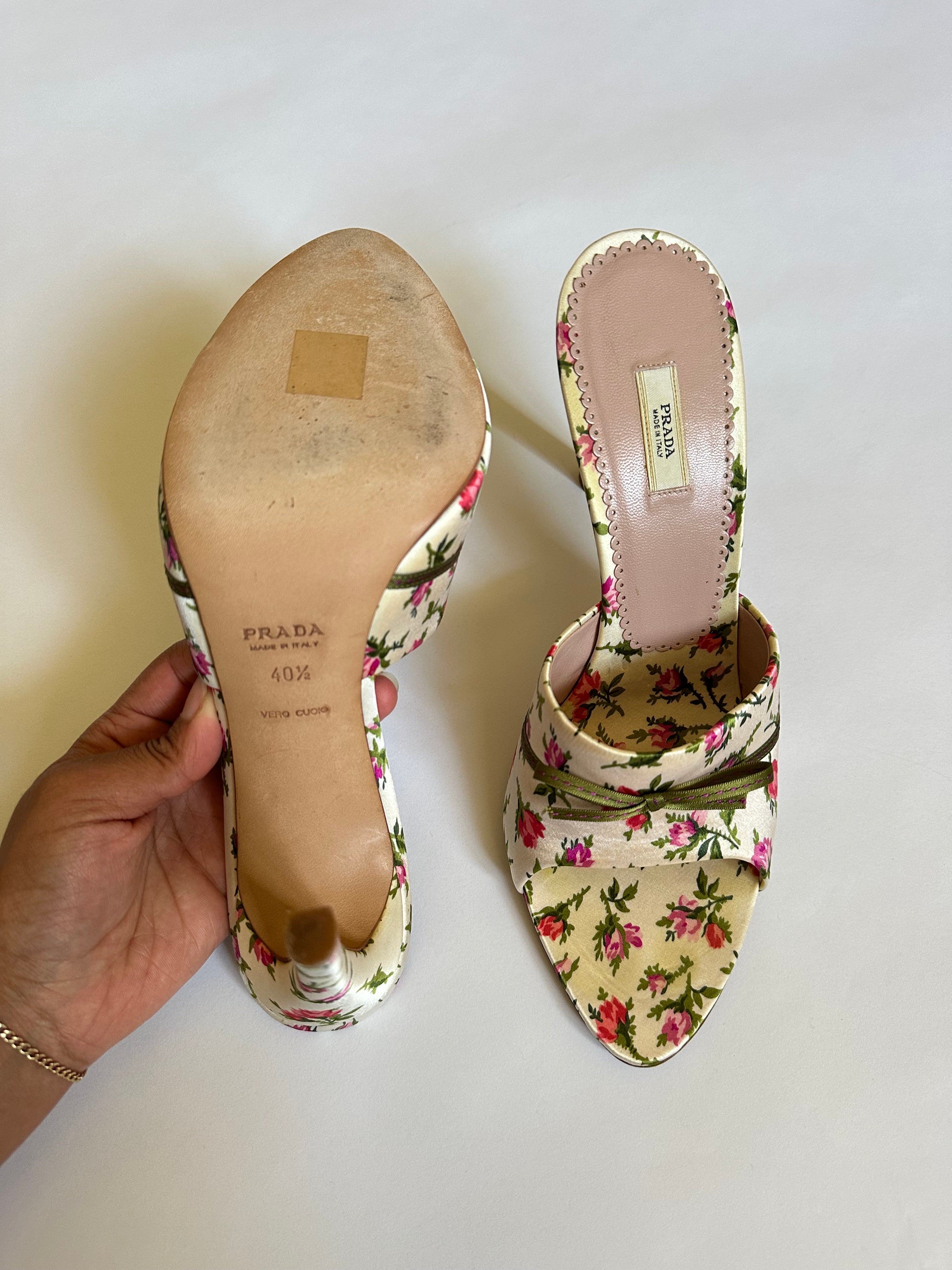 Rare Prada Floral Print Pumps (EU 40.5/ US 10)