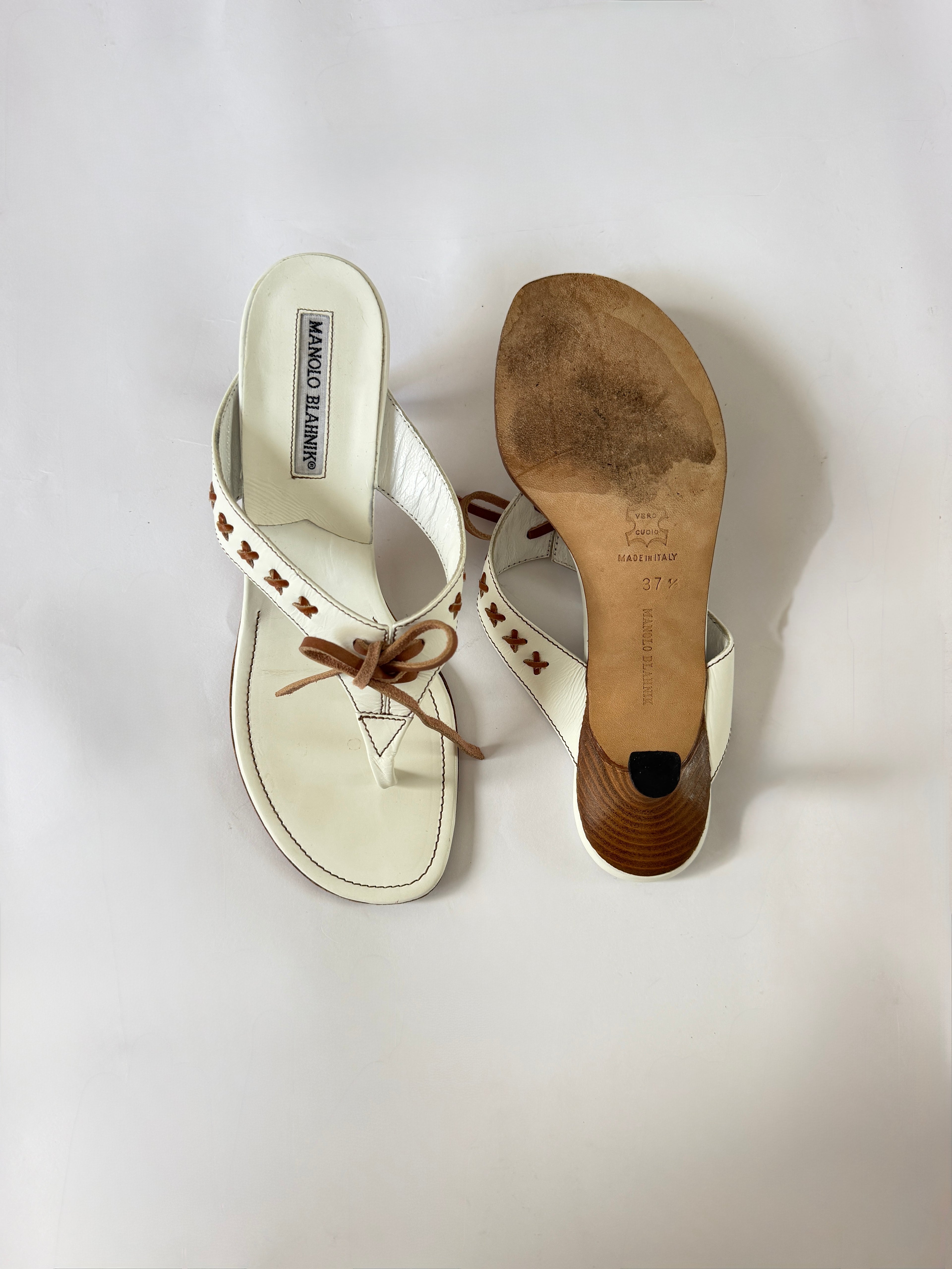 Manolo Blahnik Thong Heels (EU 37.5/ US 7)