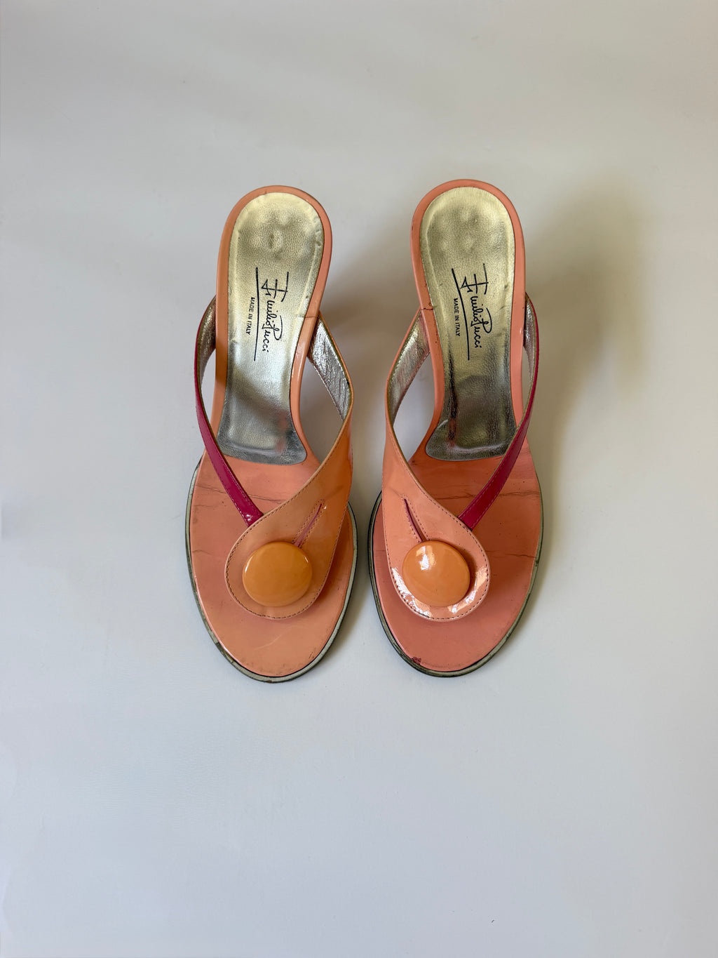 Pucci Pink Thong Heels (EU 36.5/ US 6.5)