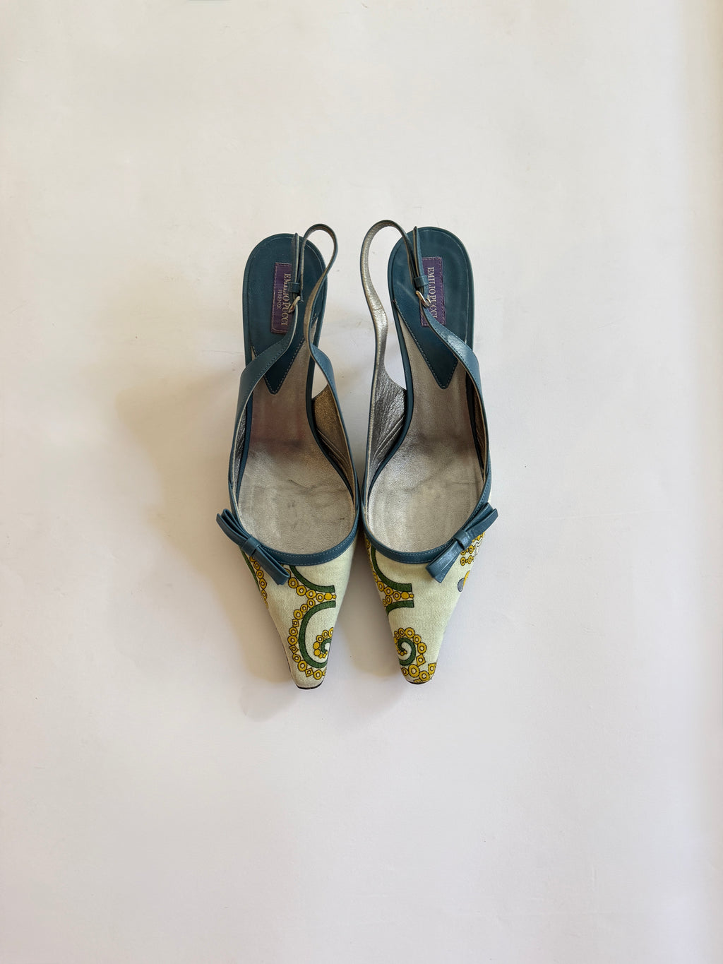 Pucci Blue Kitten Heels (EU 37.5/ US 7)