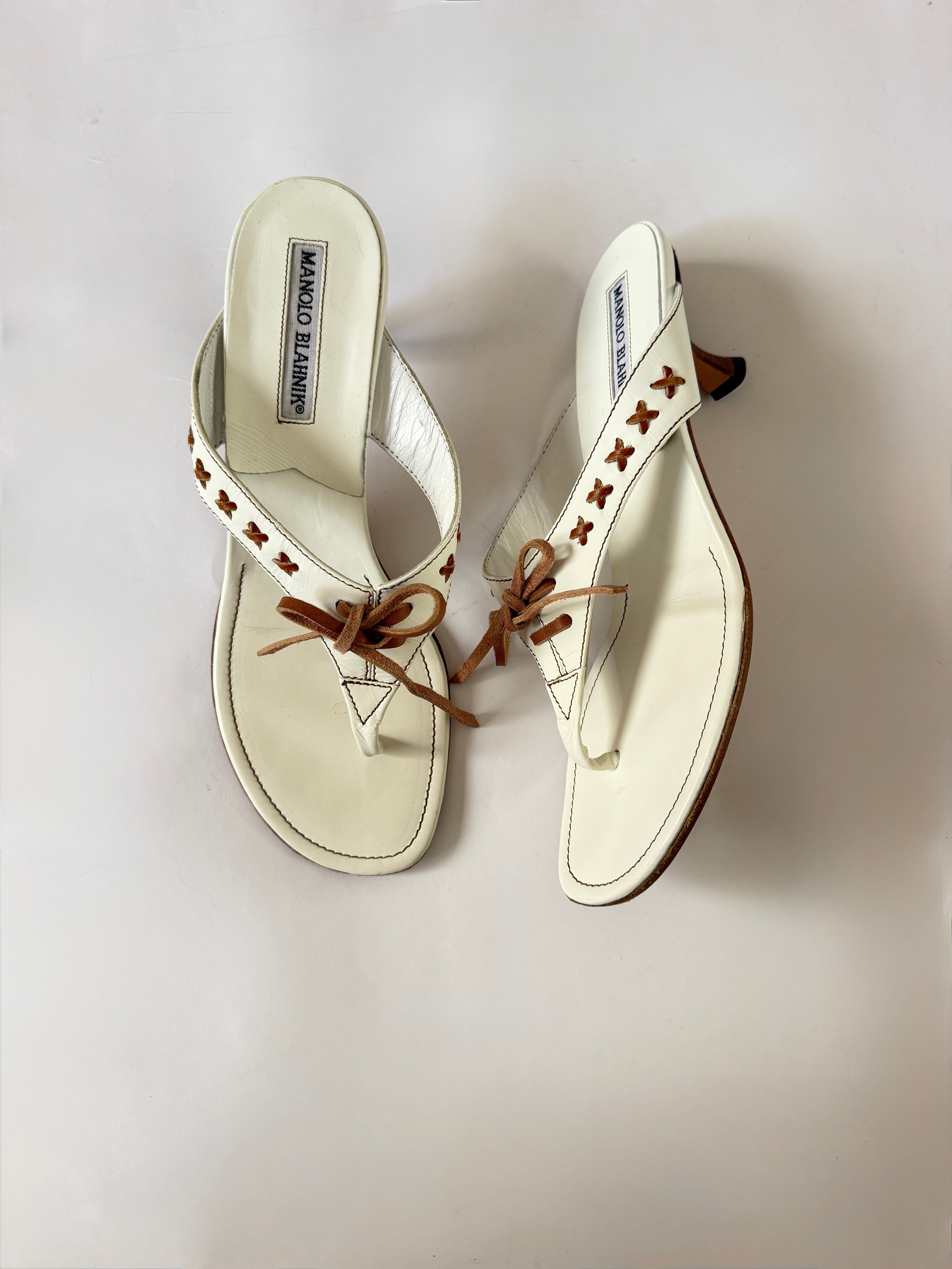 Manolo Blahnik Thong Heels (EU 37.5/ US 7)