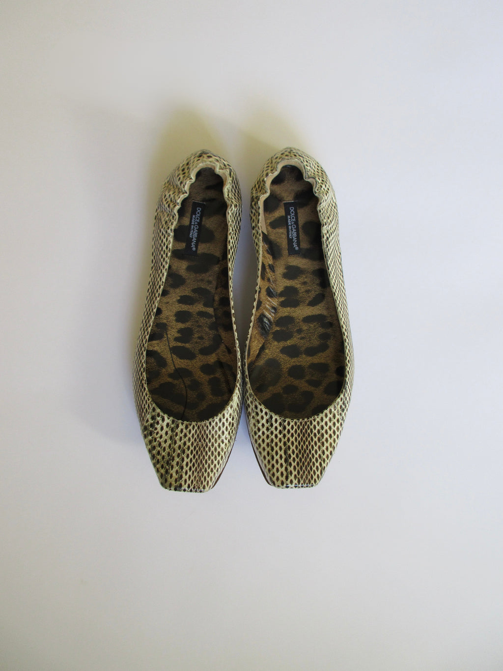 D&G Snake Print Flat (EU 38.5/ US 8)