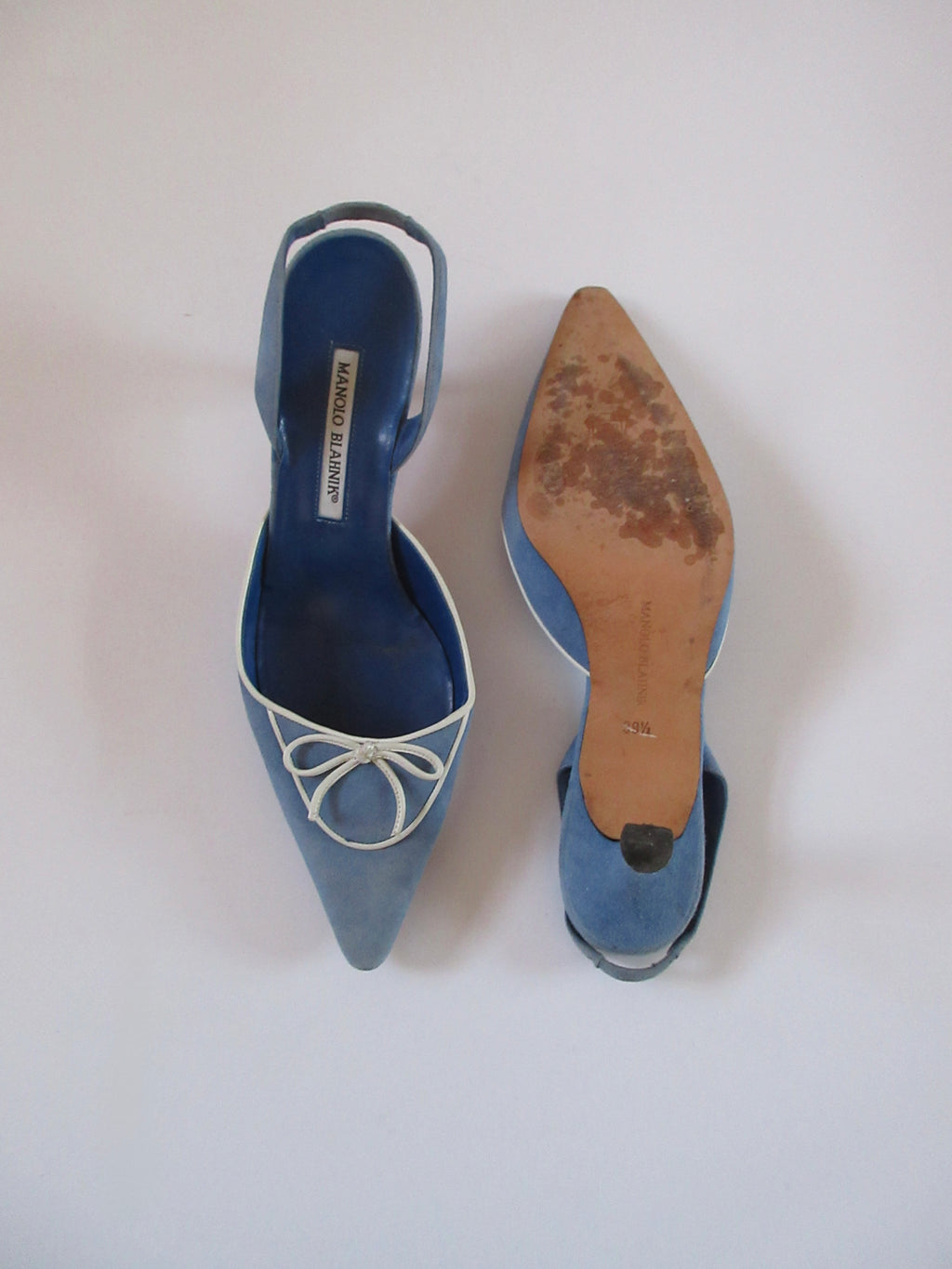 Manolo Blahnik Blue Heels (EU 39.5/ US 9.5