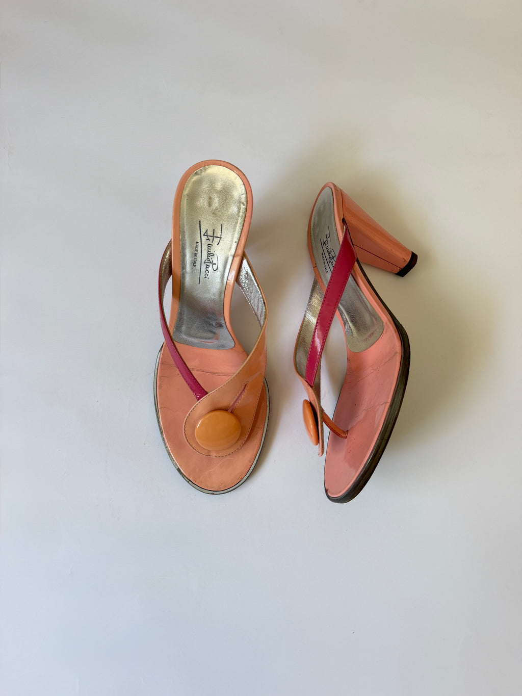 Pucci Pink Thong Heels (EU 36.5/ US 6.5)