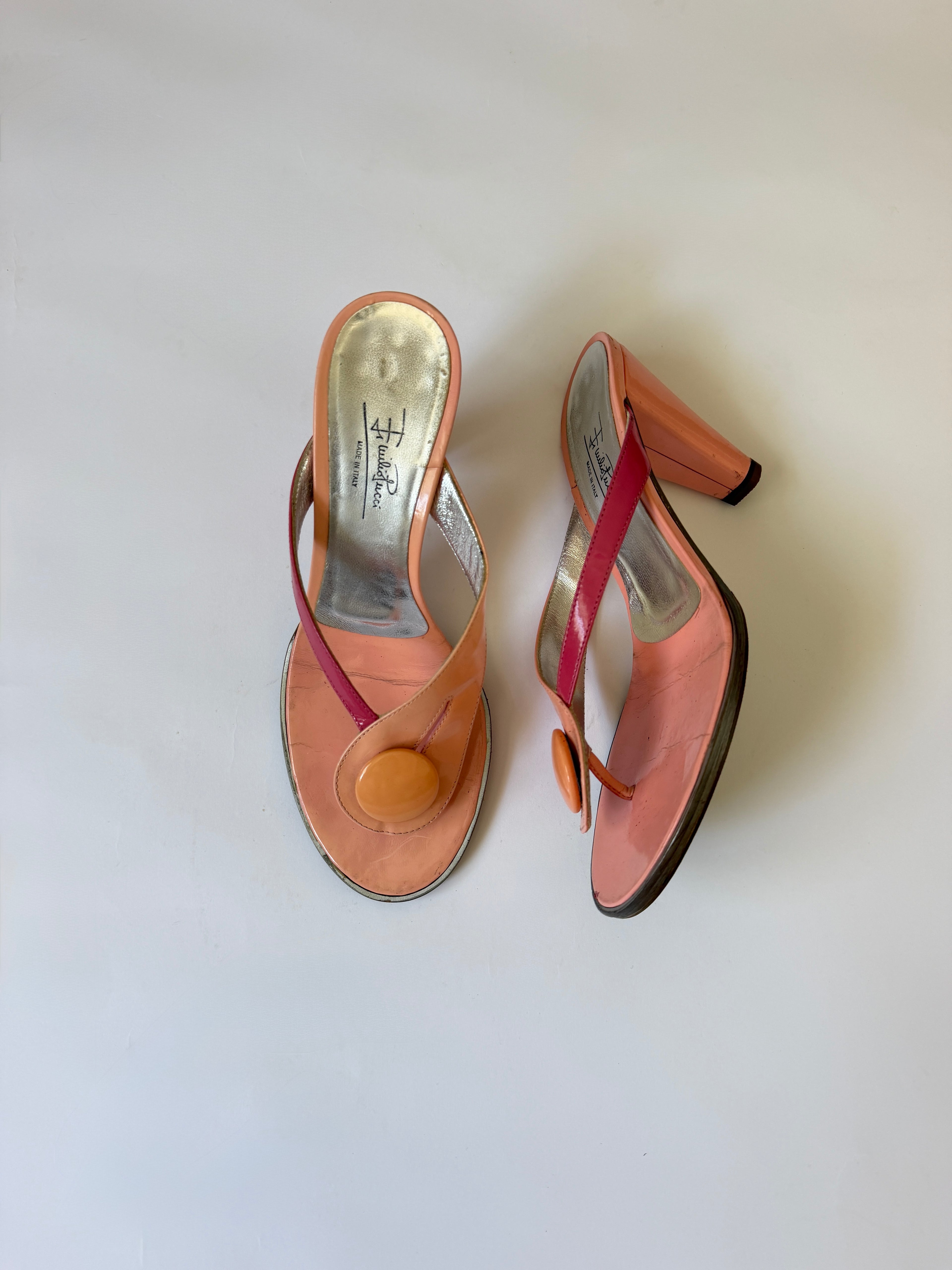 Pucci Pink Thong Heels (EU 36.5/ US 6.5)