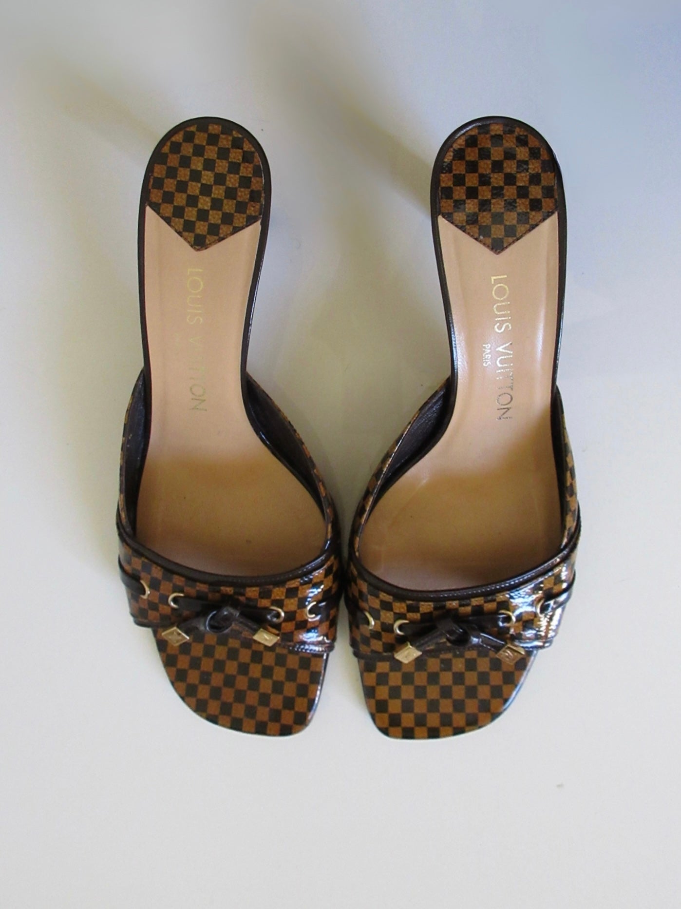 Louis Vuitton Checker Damier Heels (39.5/ US 9)