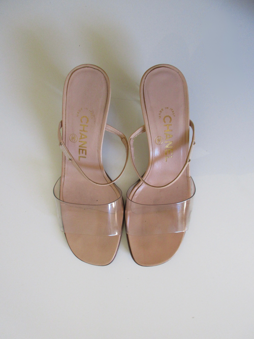 Chanel Vintage PVC Heels EU 37.5/ US 7)