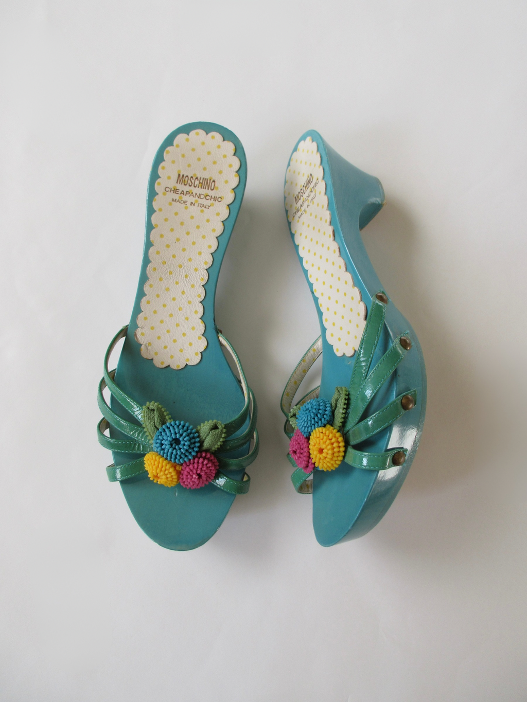 Moschino Floral Heels (EU 38/ US 7.5)
