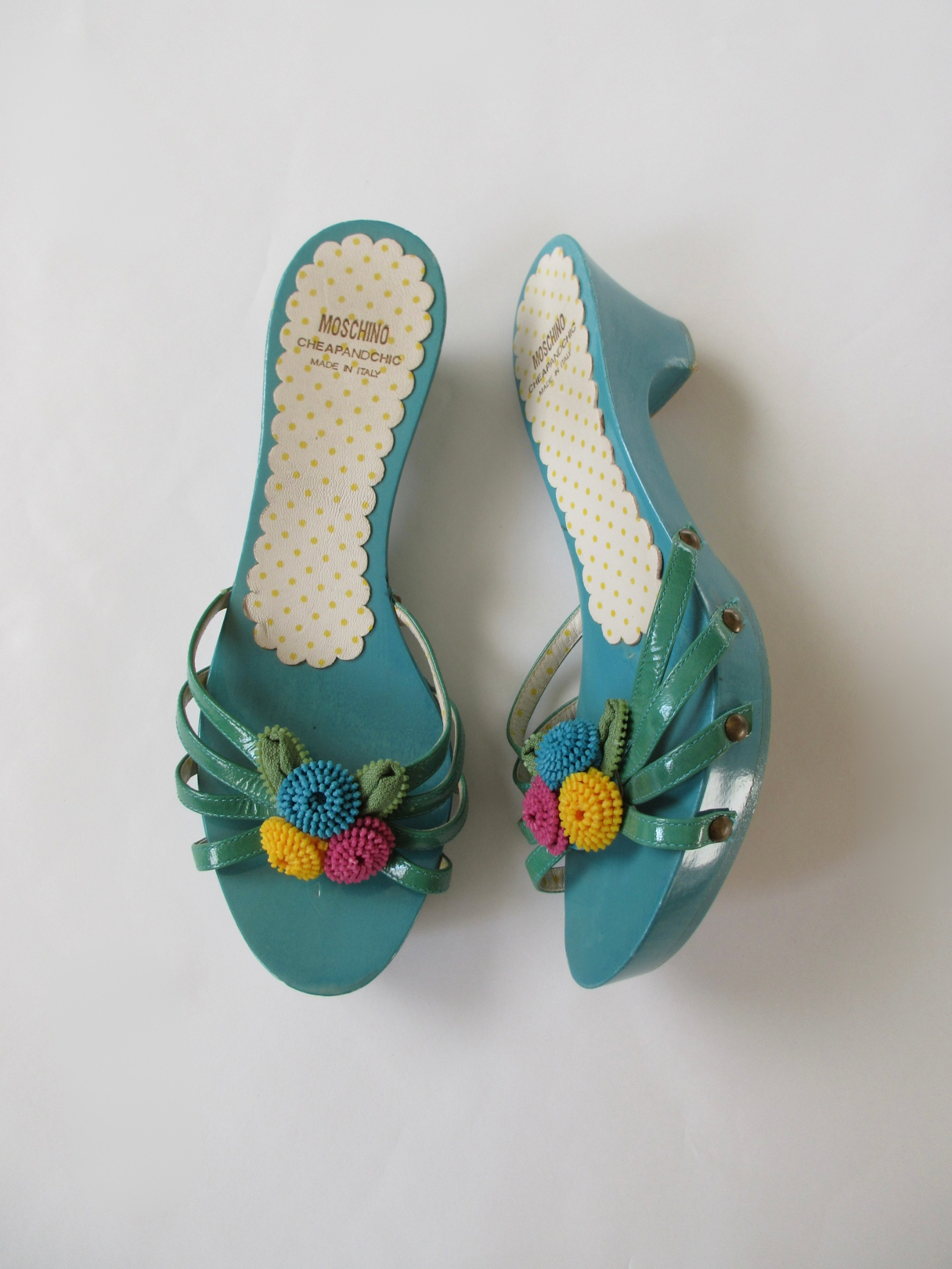 Moschino Floral Heels (EU 38/ US 7.5)