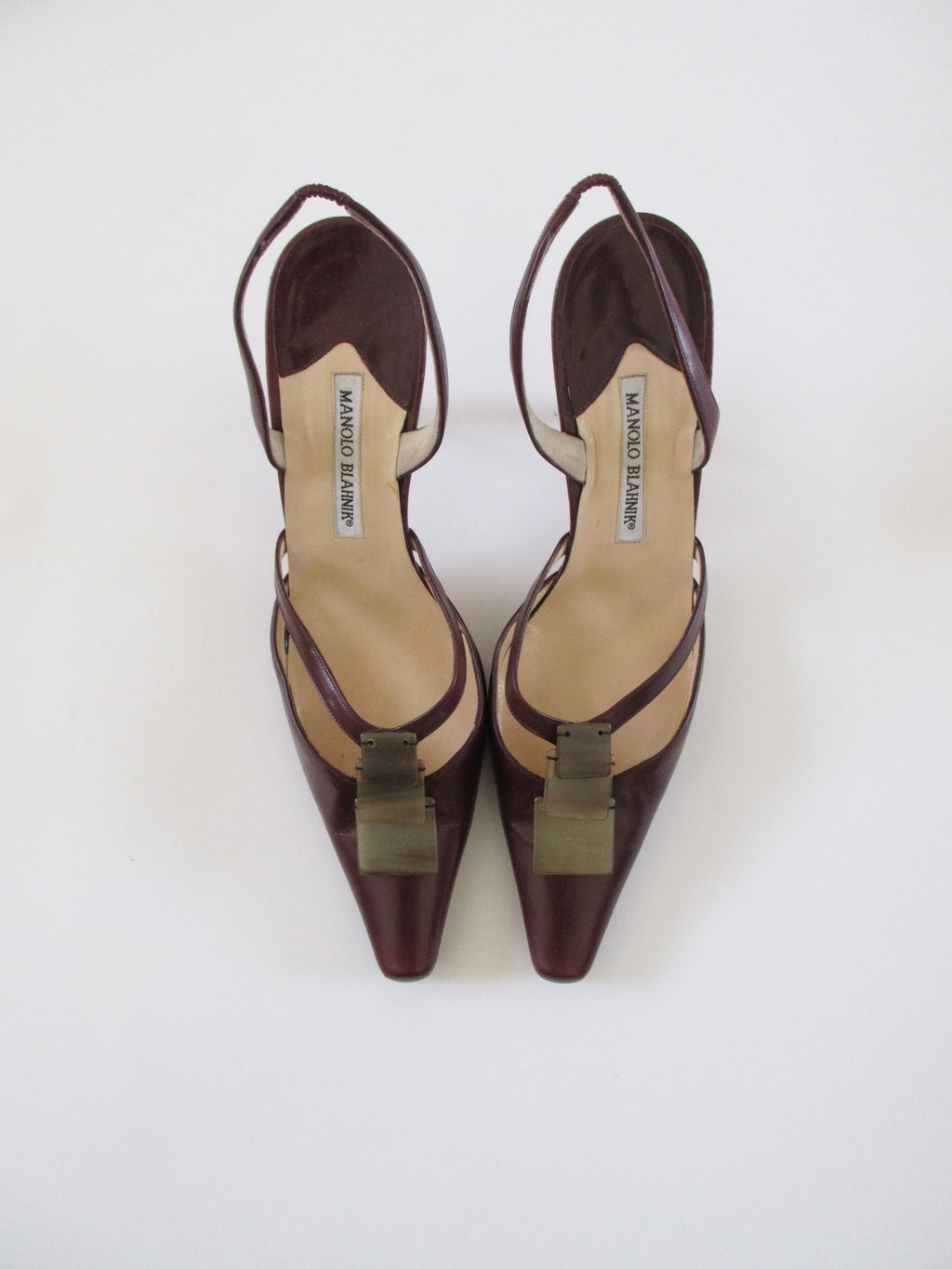 Manolo Blahnik Burgundy Heels (EU 40.5/ US 10)