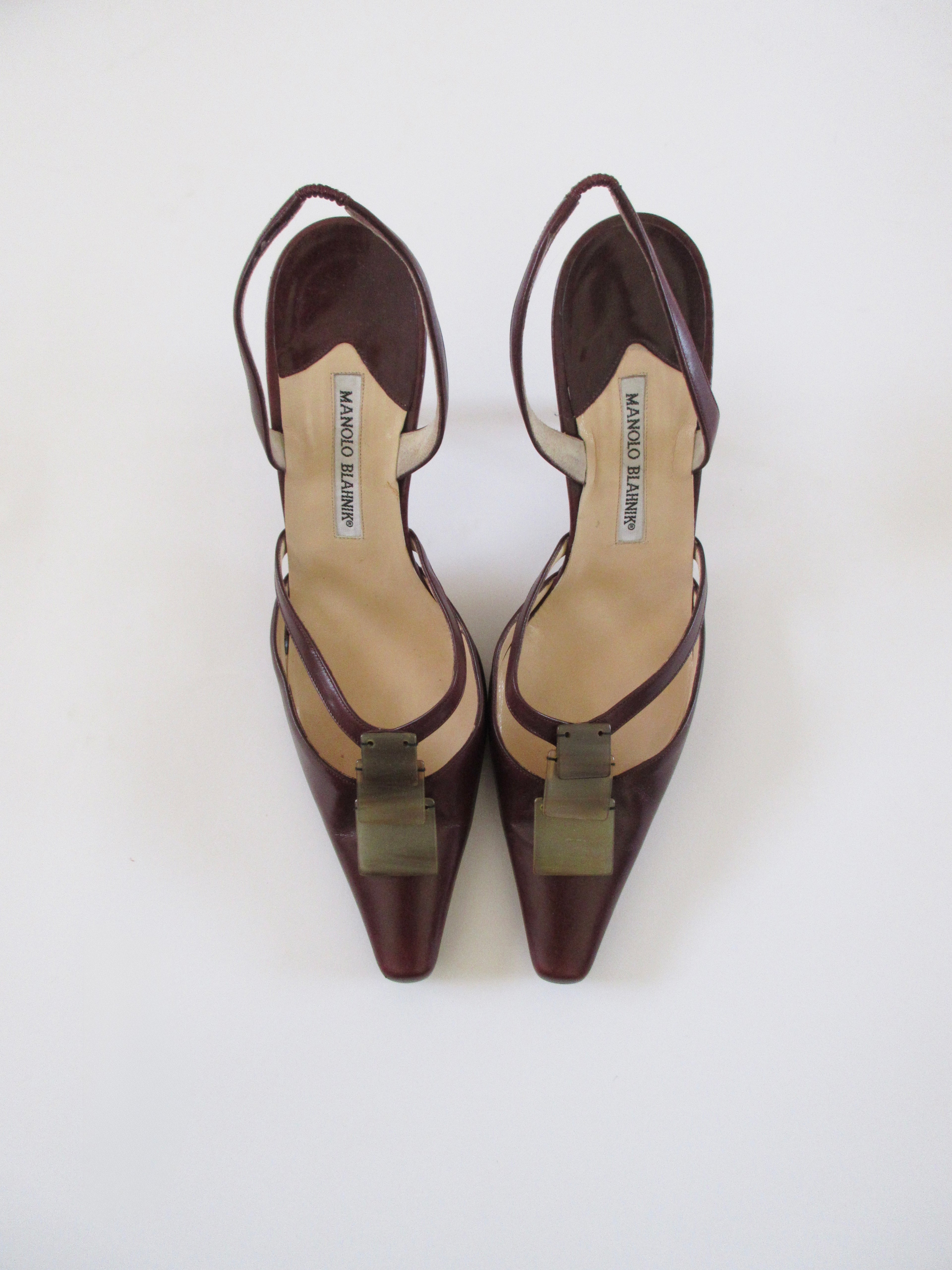 Manolo Blahnik Burgundy Heels (EU 40.5/ US 10)