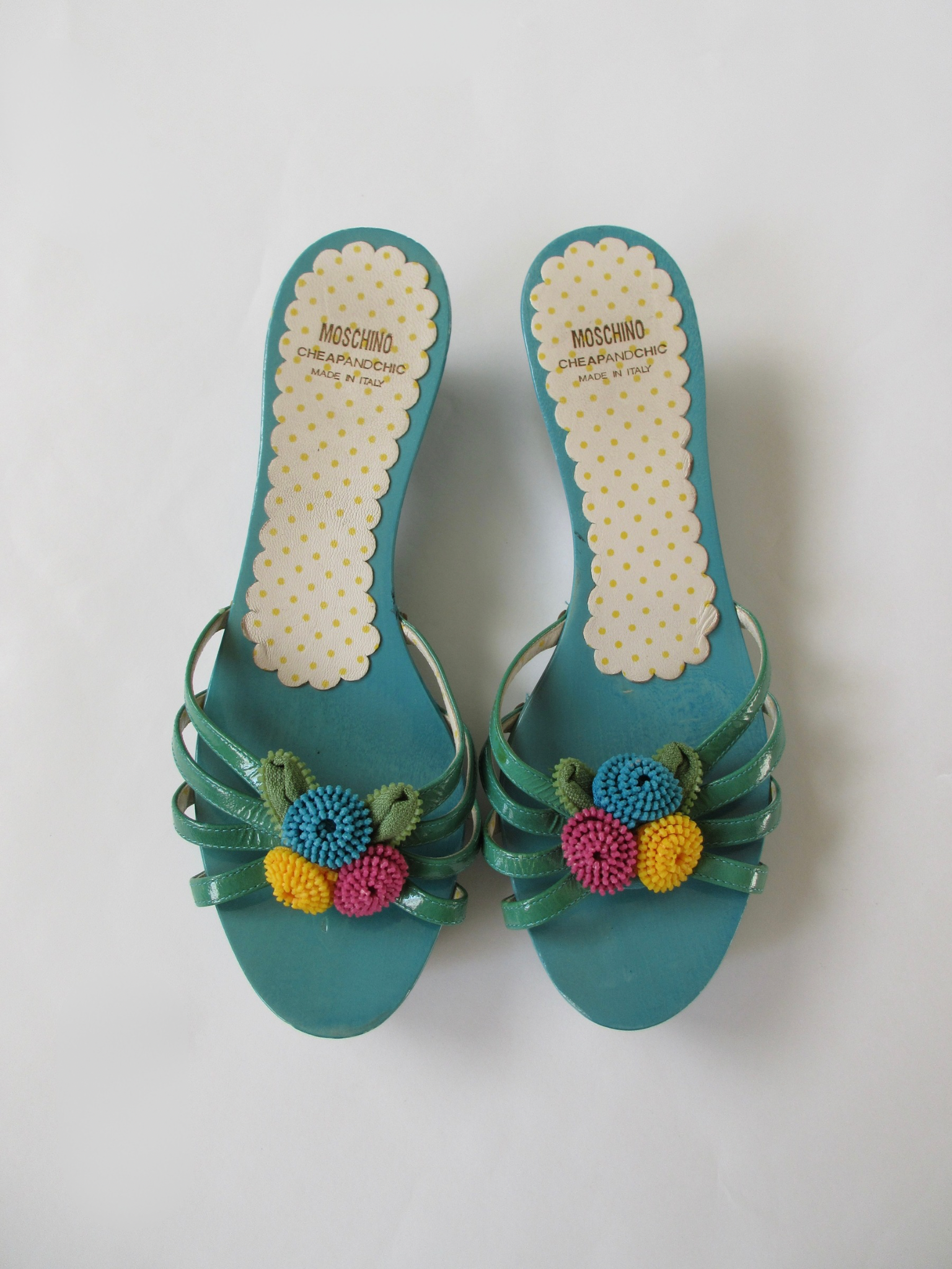Moschino Floral Heels (EU 38/ US 7.5)