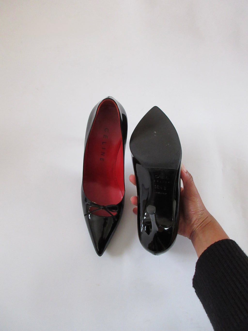 Celine Black Patent Leather Heels (EU 38.5/ US 8)