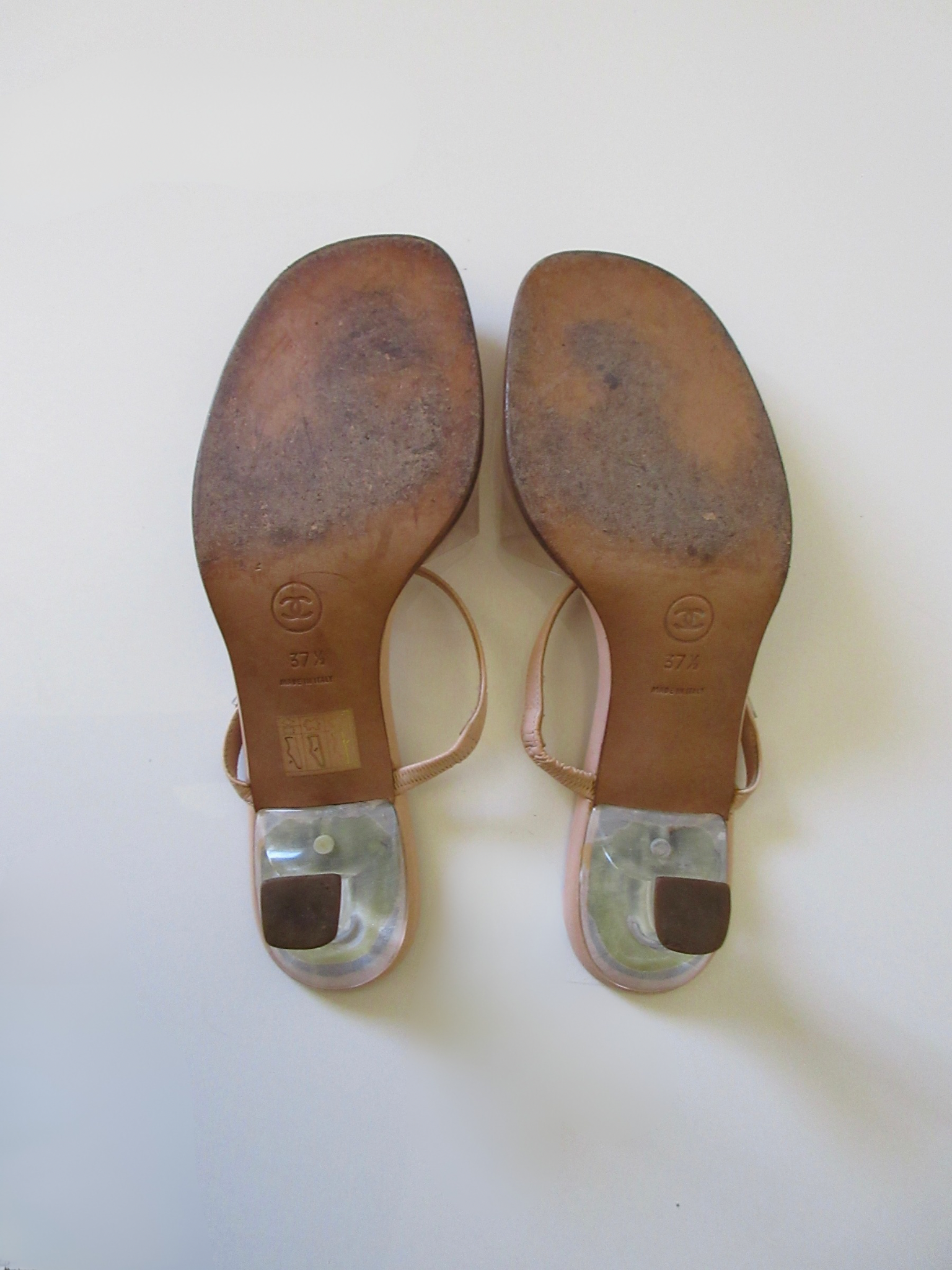 Chanel Vintage PVC Heels EU 37.5/ US 7)