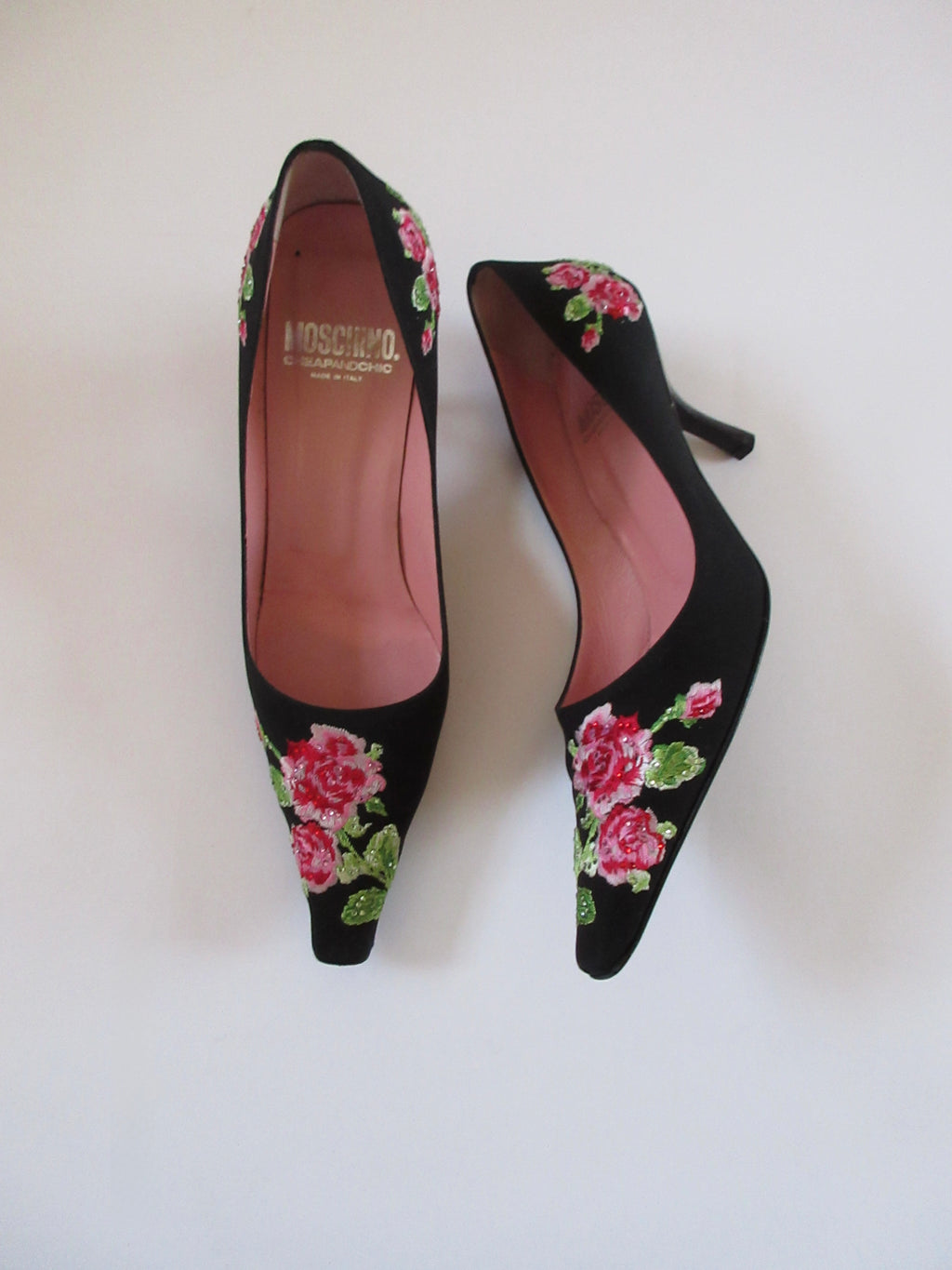 Moschino Floral Print Heels (EU 36.5/ US 6.5)