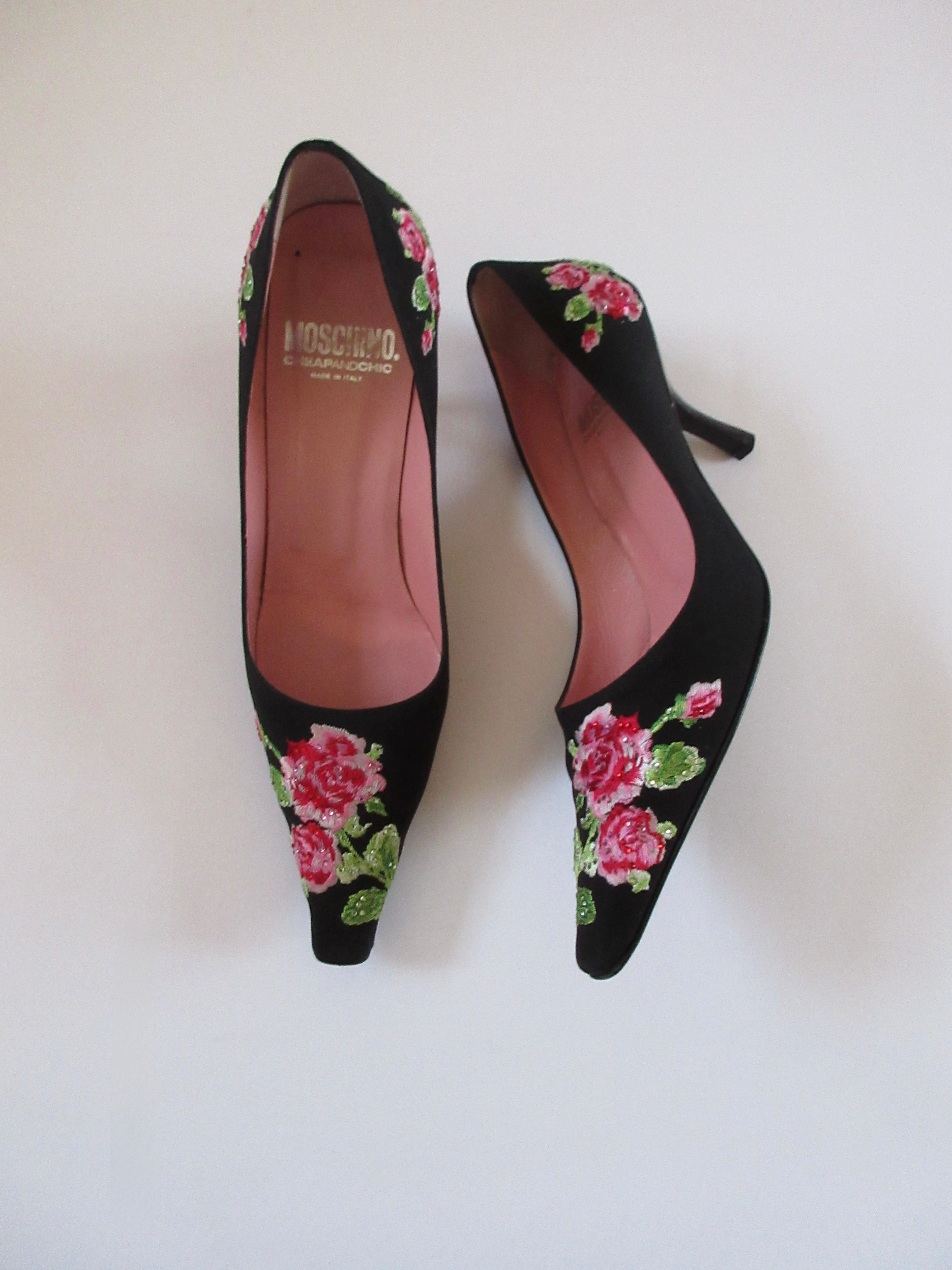 Moschino Floral Print Heels (EU 36.5/ US 6.5)
