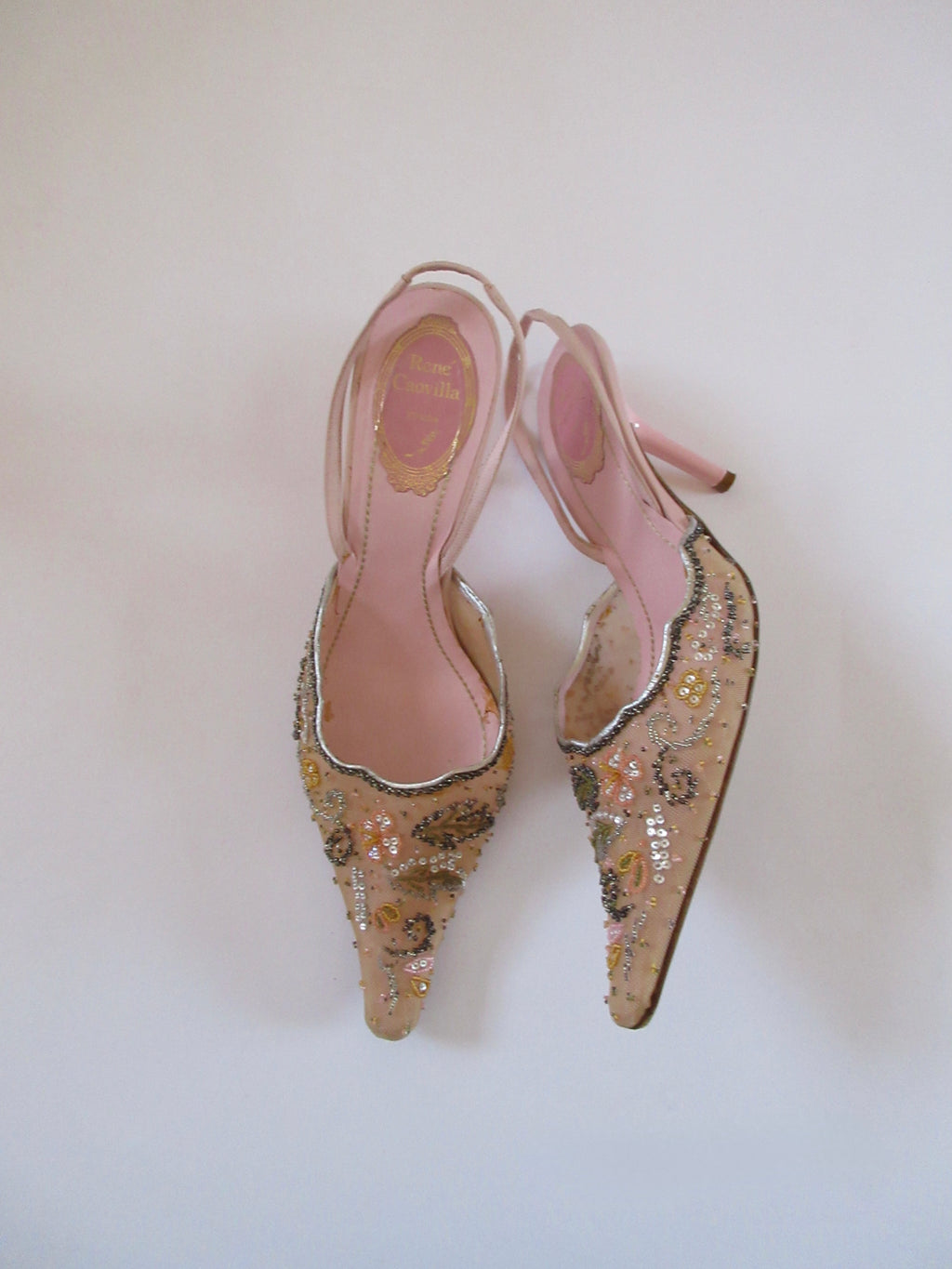 René Caovilla Embellished Heels (EU 39/ US 8.5)