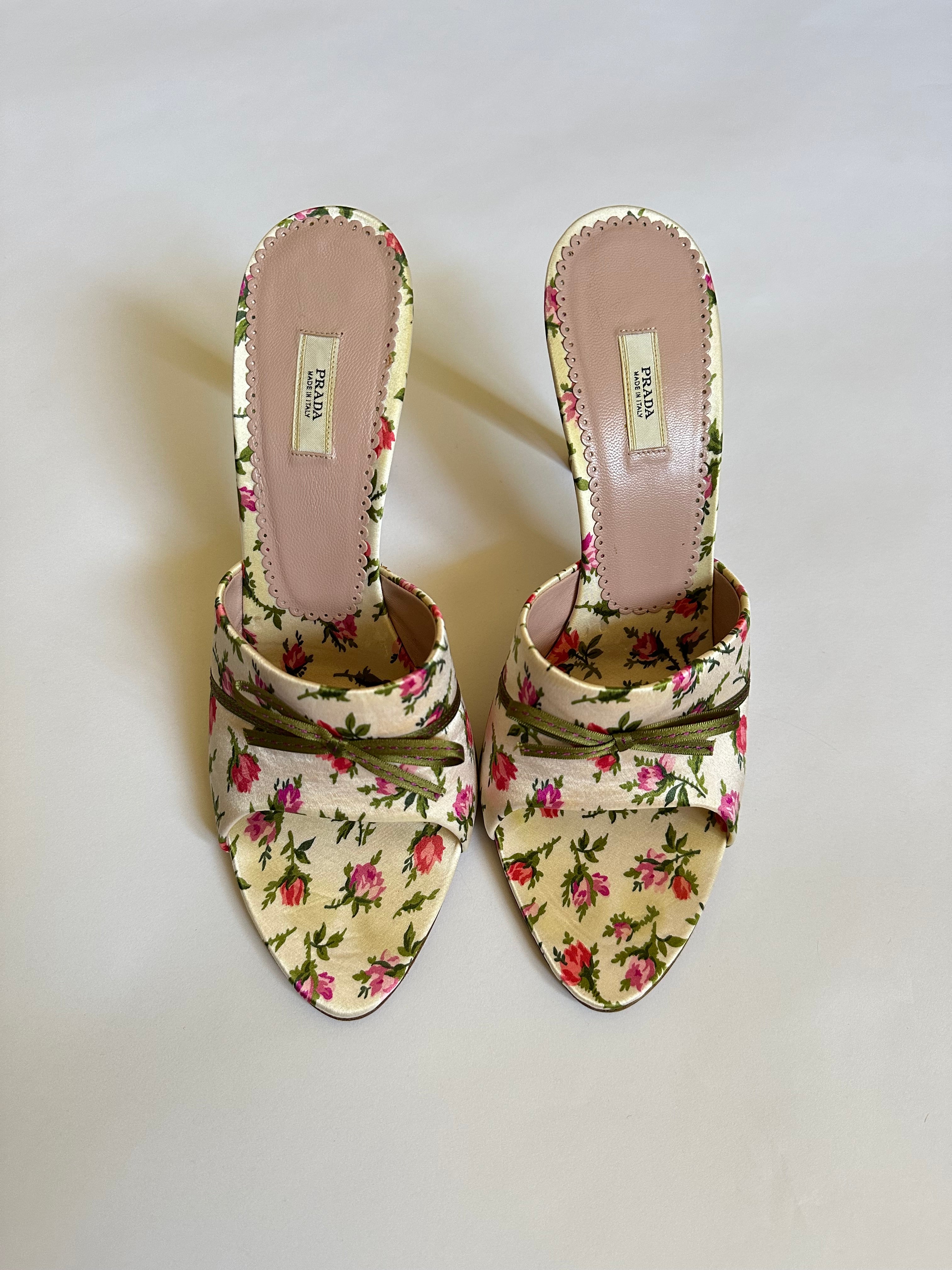 Rare Prada Floral Print Pumps (EU 40.5/ US 10)