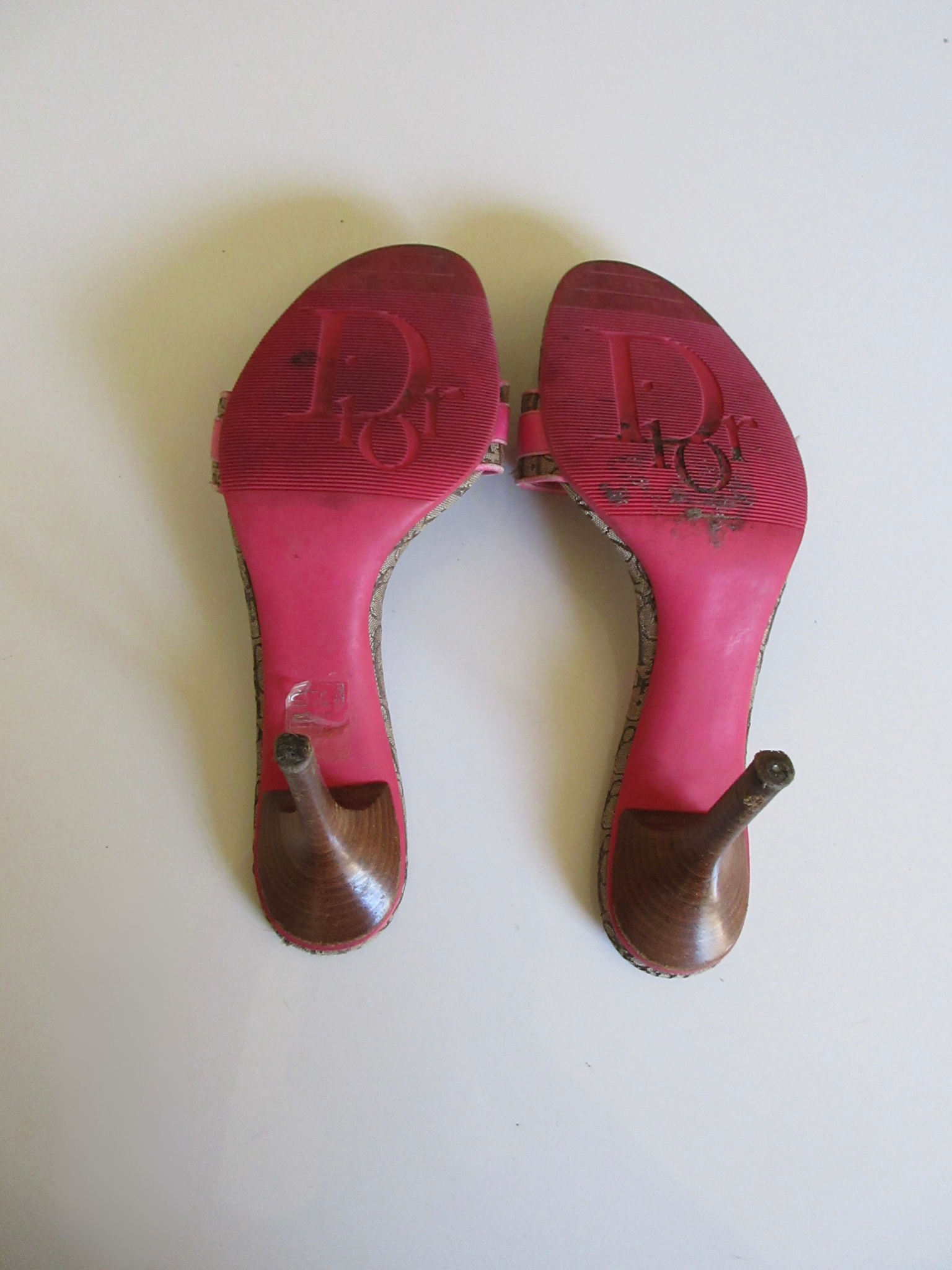 Dior Pink Monogram Heels (EU 36.5/ US 6.5)