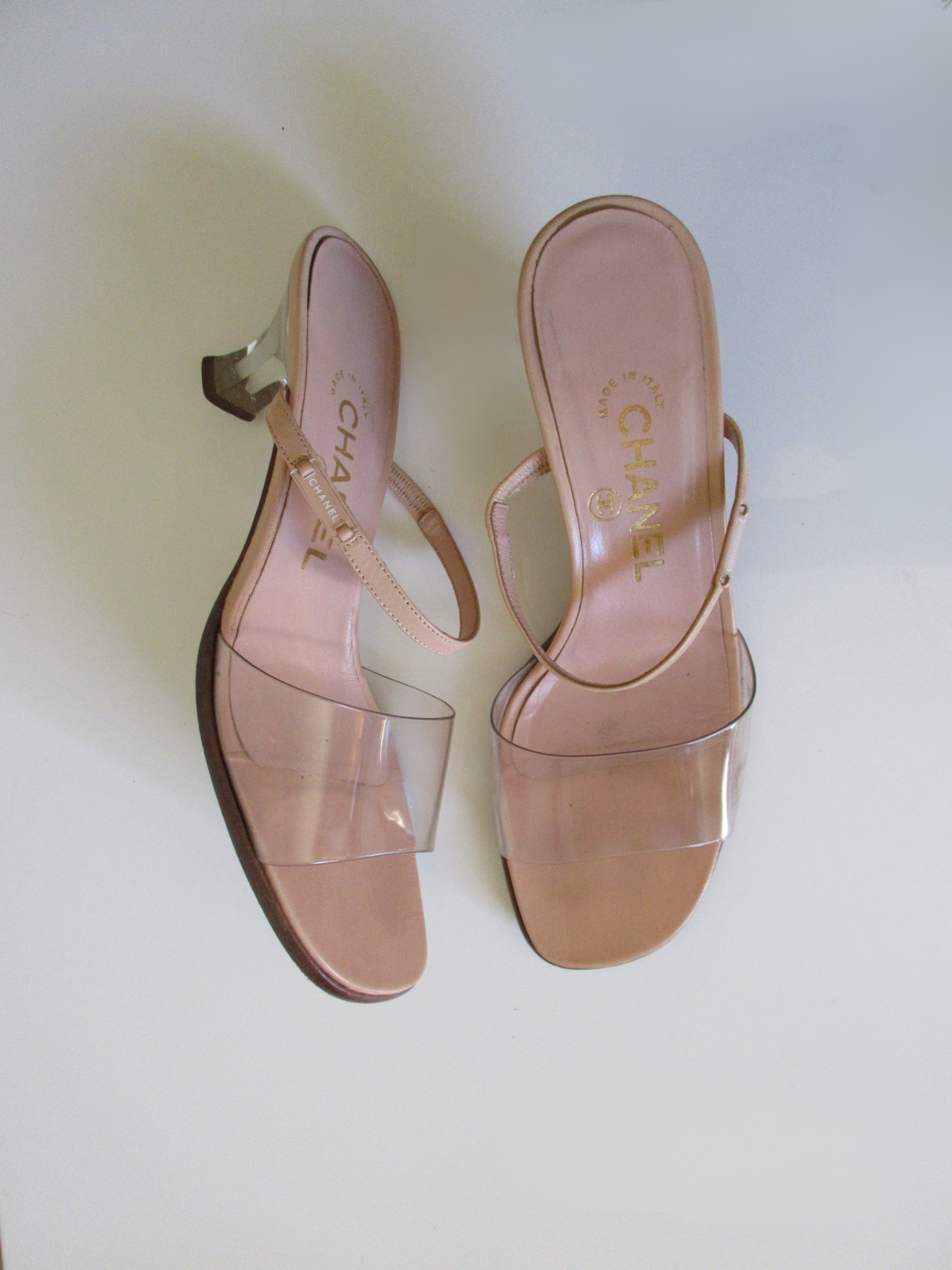 Chanel Vintage PVC Heels EU 37.5/ US 7)