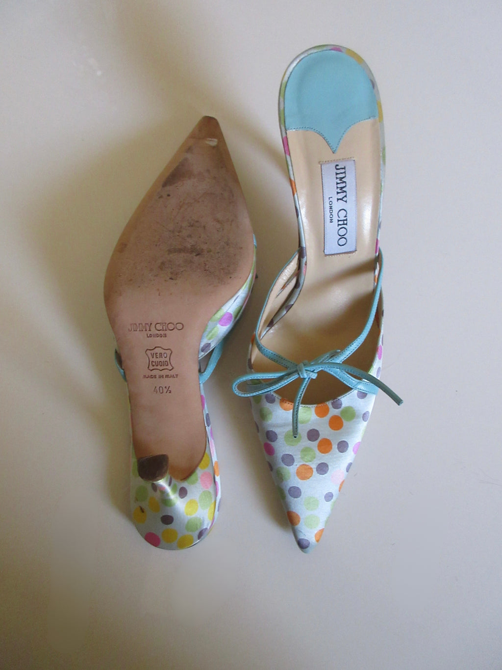 Jimmy Choo Polka Dot Heels (EU 40.5/ US 10)