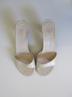 Channel Cream CC Heels (EU 36.5/ US 6)