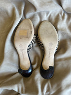 Manolo Blahnik Ponyhair Animal Print Kitten Heels (EU 37.5/ US 7.5)