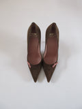 Moschino Suede with Pink Bow Heels (EU 38.5/ US 8)