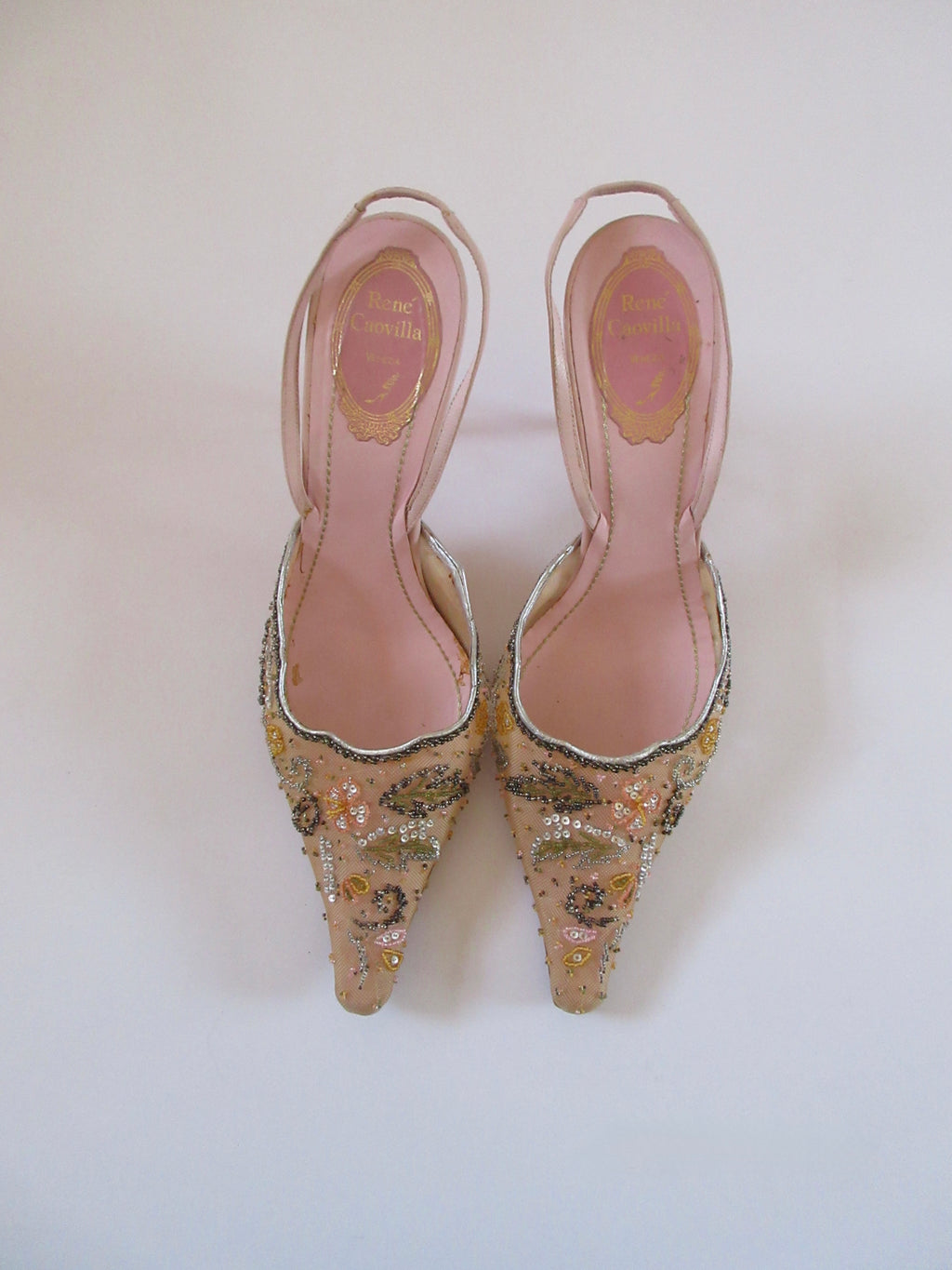 René Caovilla Embellished Heels (EU 39/ US 8.5)