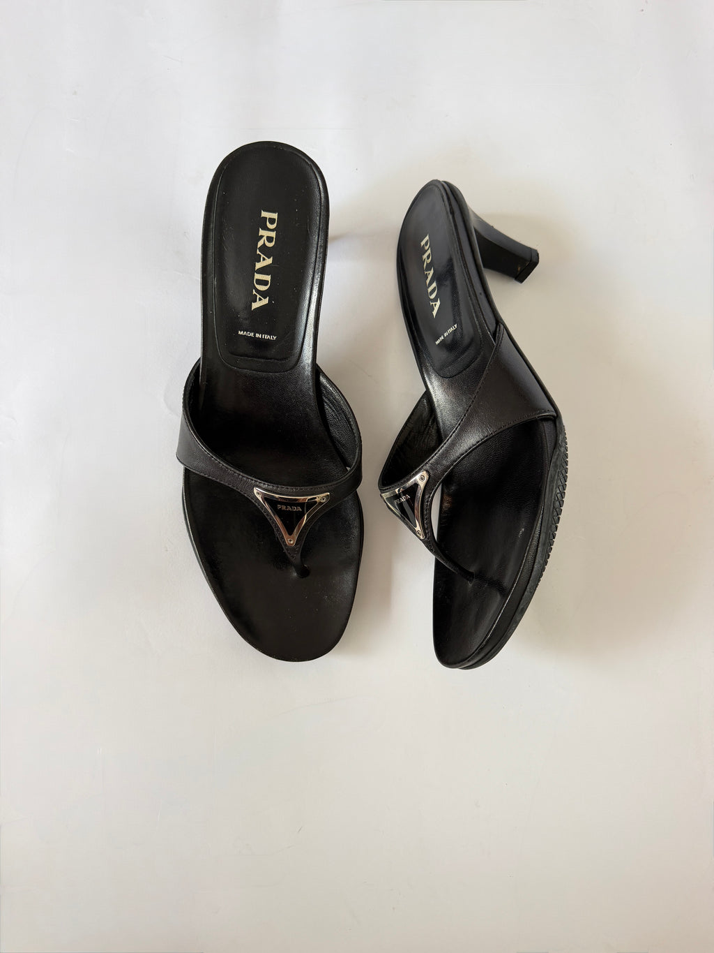 Prada Thong Kitten Heels (EU 37/ US 7)