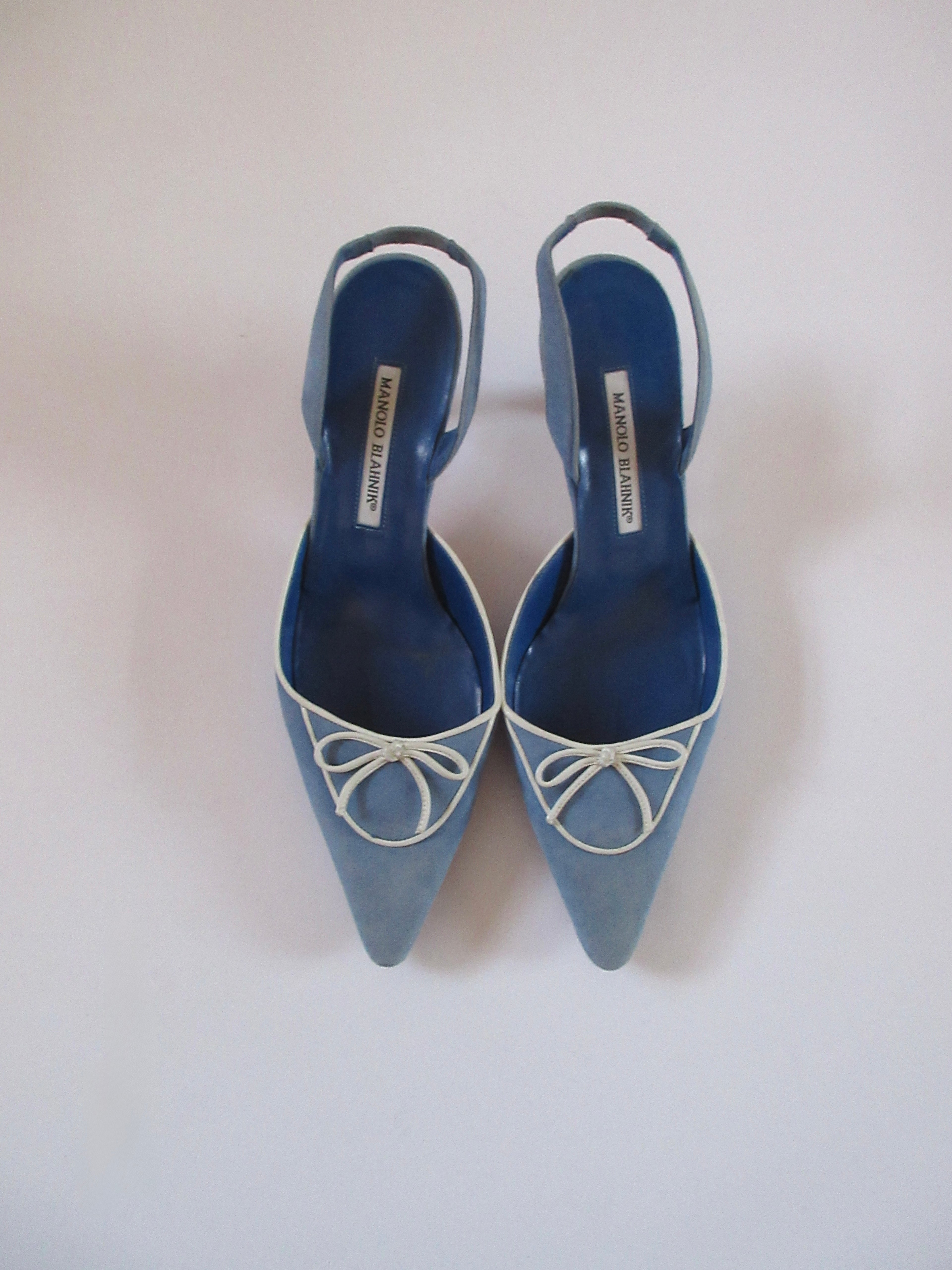 Manolo Blahnik Blue Heels (EU 39.5/ US 9.5
